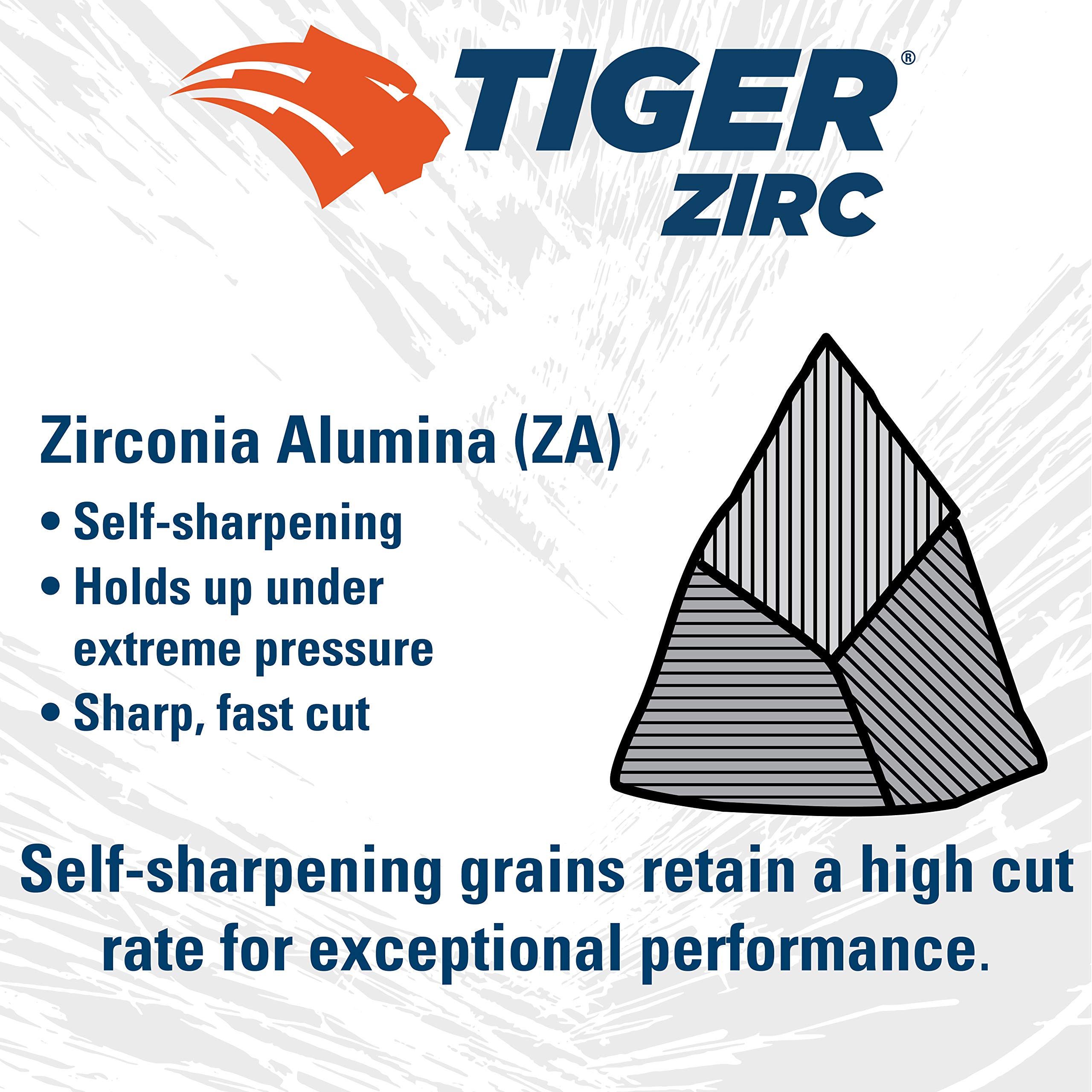 Weiler 62082 Wolverine Zirconia Alumina Resin Fiber Sanding & Grinding Disc - 9 Inch, 24 Grit, 5/8-11 Arbor, 25-Pack for Metal, Wood & Paint Removal - Heavy-Duty Abrasive Discs for Angle Grinders & Sanders
