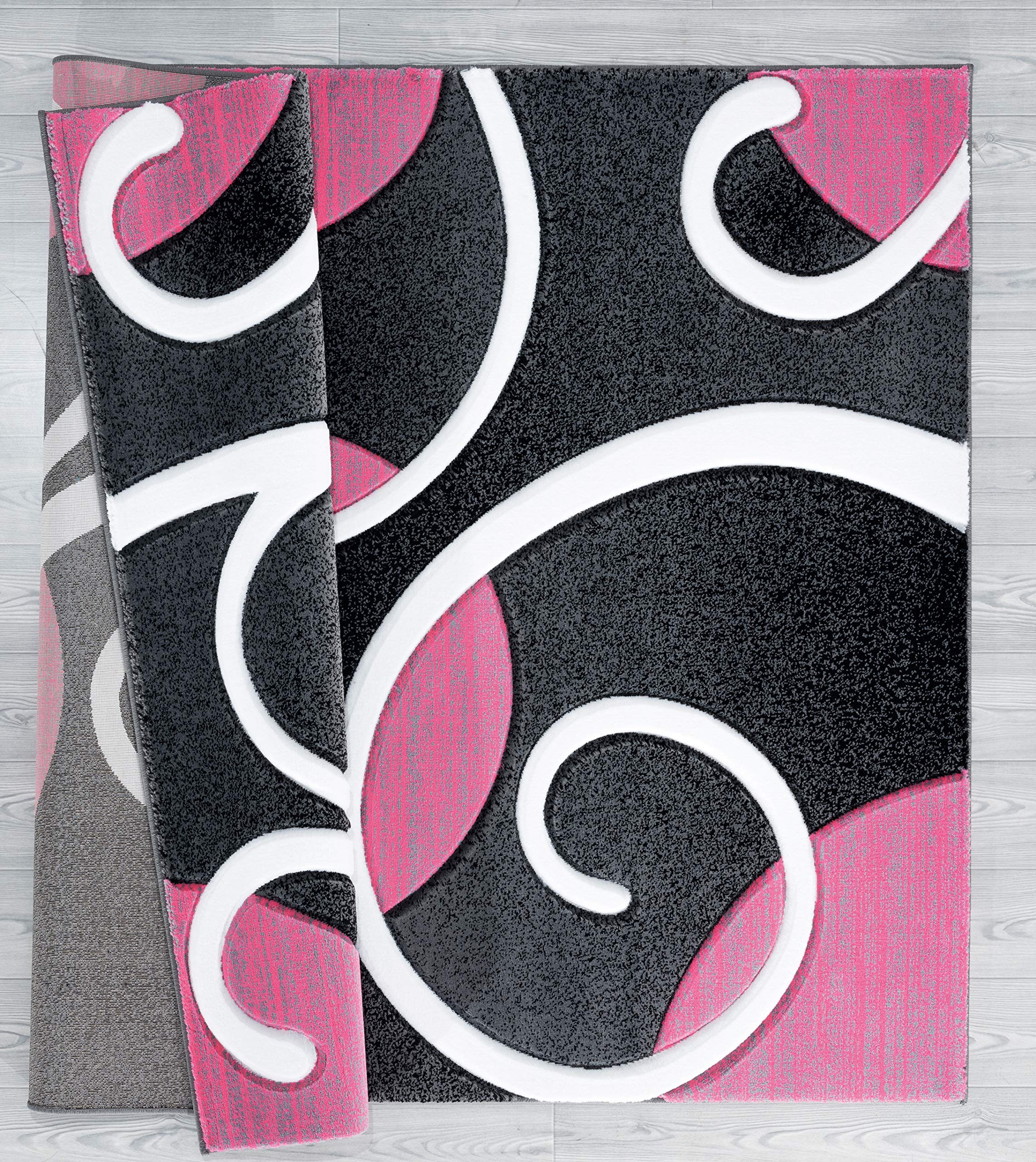 United Weavers of America Bristol Riley Pink Area Rug 5'3