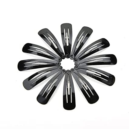 ALIBA COLLECTION 40-Piece Black Metal Hair Clips Set - Tik Tak Hair Accessories for Girls, Women & Baby Girls | Perfect for School, Parties & Everyday Styling