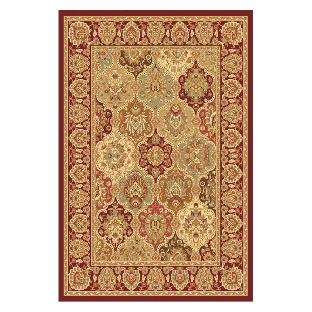 Rugs America New Vision Collection P108 Oriental Traditional Area Rug - Panel Cherry, 2'3