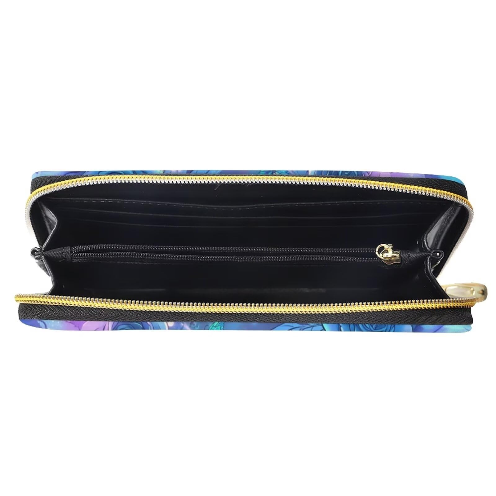 FOR U DESIGNS Women's PU Leather Clutch Purse - Slim Lightweight Wallet with Butterfly Print - Credit Card Holder & Phone Wallet - Perfect for Evening Parties, Travel, and Daily Use