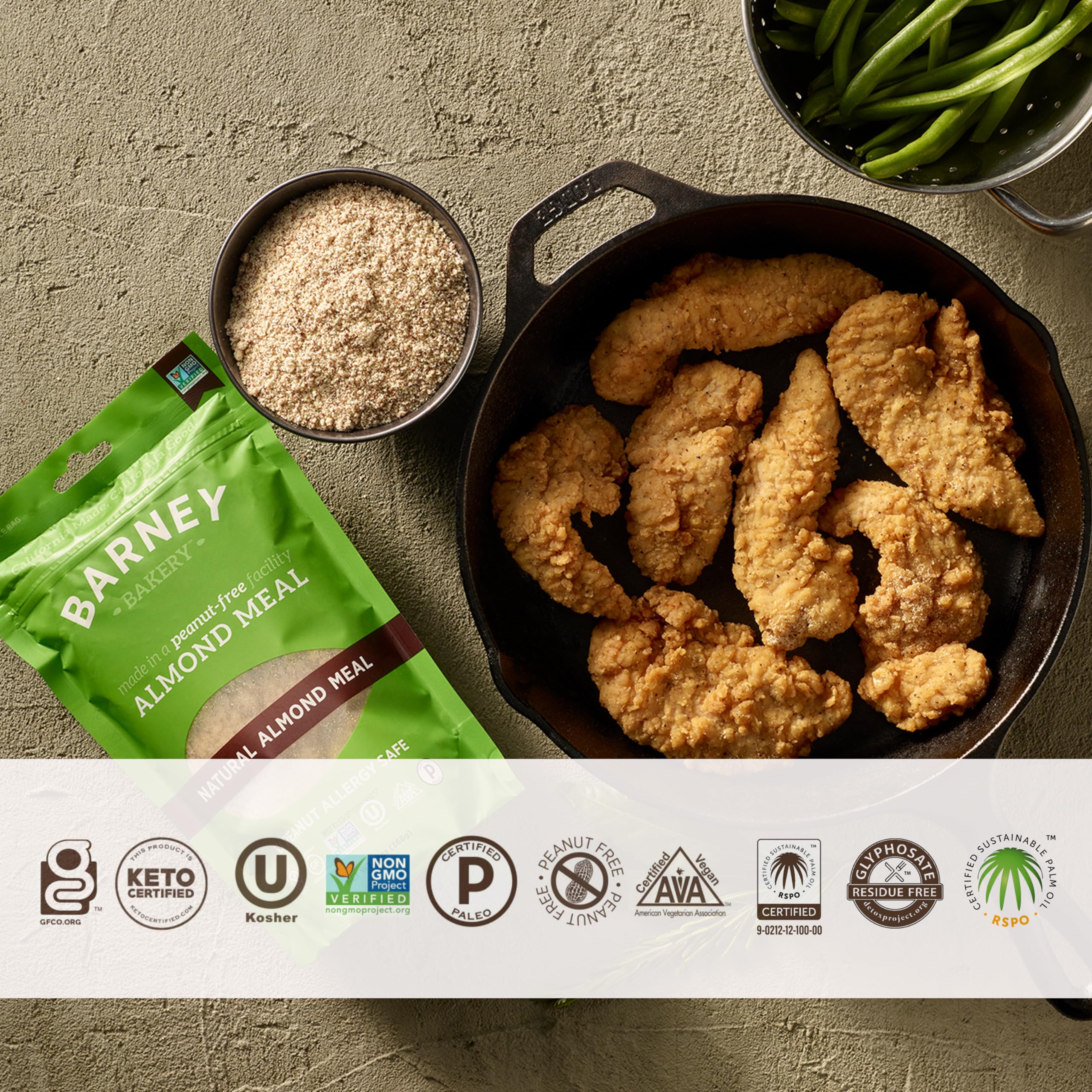 Barney Butter Almond Meal 13 oz - Non-GMO, Gluten Free, Keto & Paleo Friendly, Vegan Almond Flour - Perfect for Baking, Smoothies & Healthy Recipes