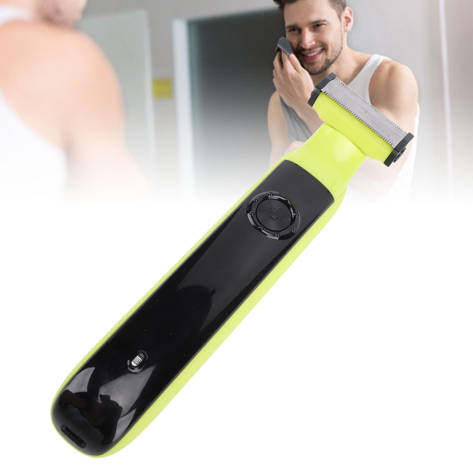 Premium Electric Body Hair Trimmer for Men & Women - Rechargeable Lithium-ion Battery, IPX7 Waterproof, 4 Adjustable Guard Combs with Skin Protector - Wet/Dry Use for Shower, Travel & Home Grooming