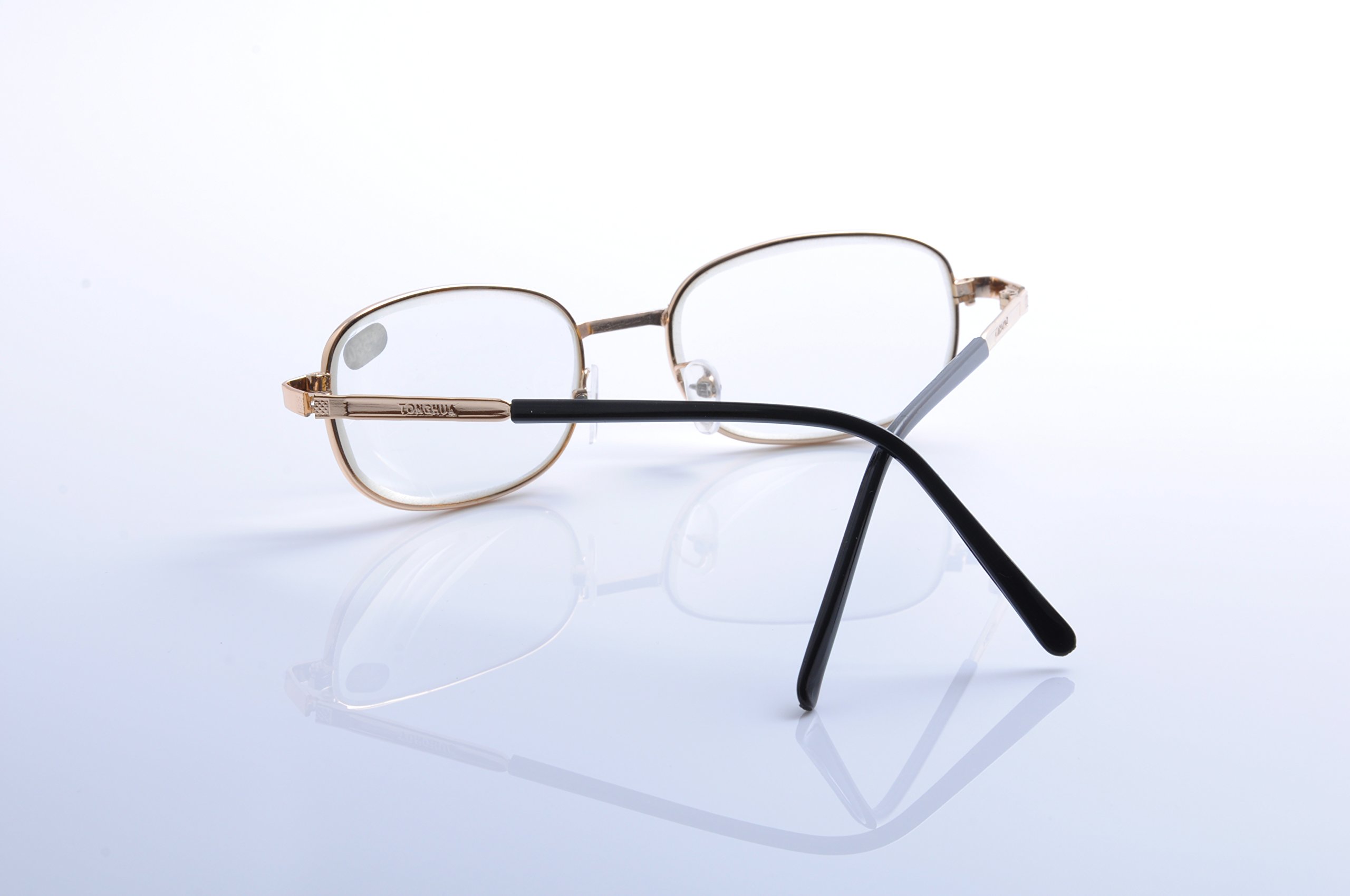 Stylish Metal Full Rim Reading Glasses for Men & Women - Lightweight Comfortable Eyewear for Reading, Working & Daily Use