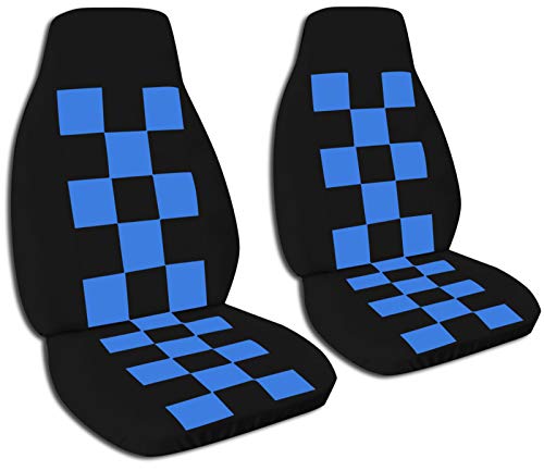 Black and Light Blue Checkers