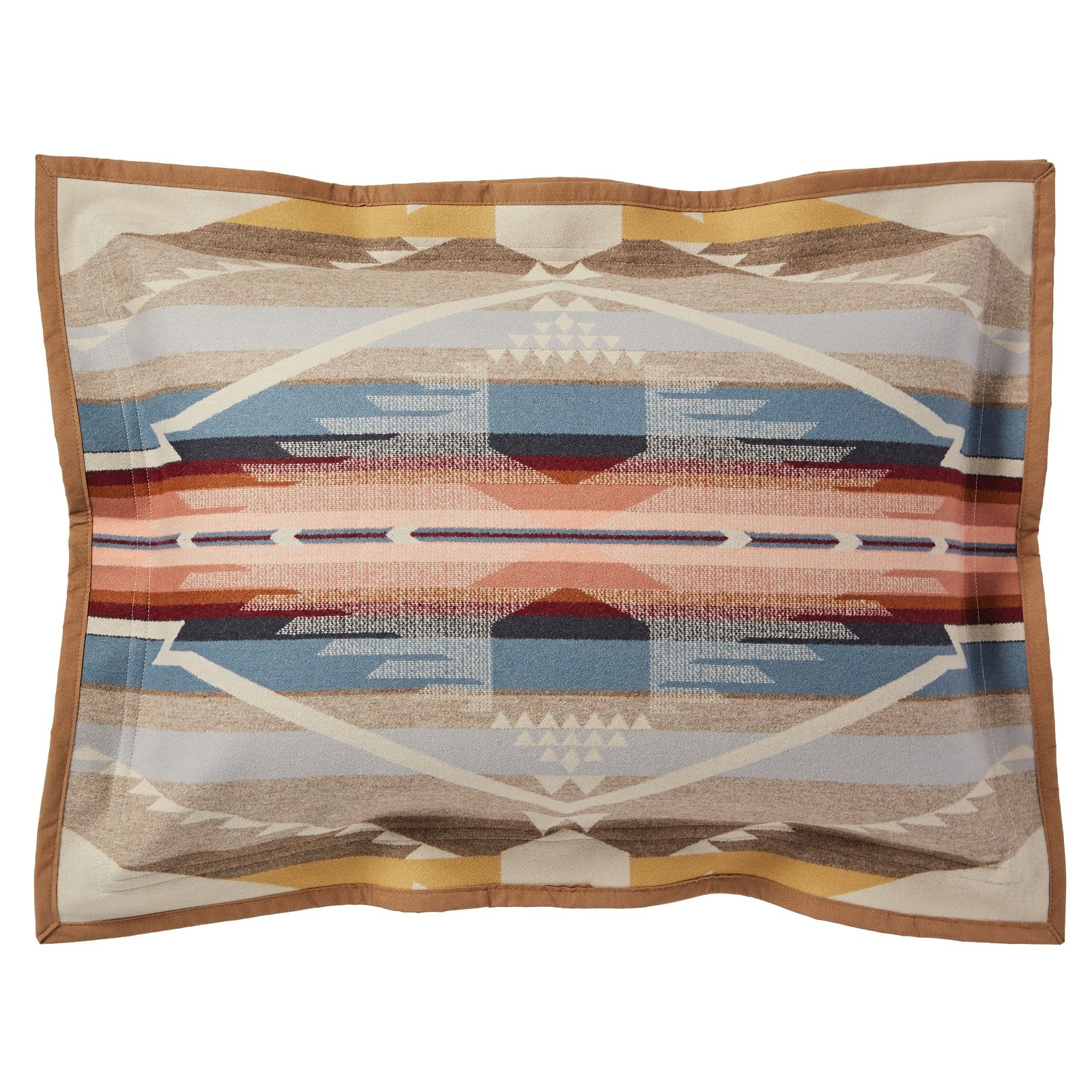 Pendleton White Sands Pillow Sham - 100% Cotton Standard Size (1 Each) for Bedroom Decor & Southwestern Style Home Accents