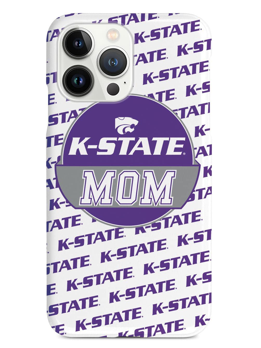 3D Textured Shockproof iPhone 15 Pro Max Case - Rugged Rubber Bumper Cover with Enhanced Grip - Protective Phone Case for Apple iPhone 15 Pro Max (Kansas State Wildcats Design) - Perfect for College Students, Busy Moms & Wildcats Fans - Ideal for Daily Use, Outdoor Activities & Sports Events