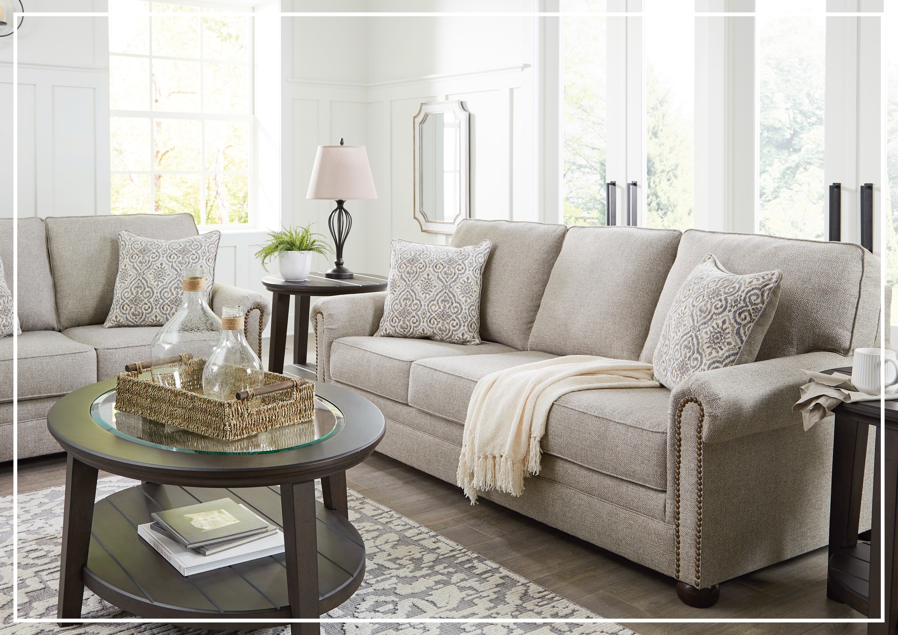 Gio Italia Garrison Fabric 3-Seater Queen Sleeper Sofa Bed - Convertible Comfort for Small Spaces, Guest Rooms & Apartments