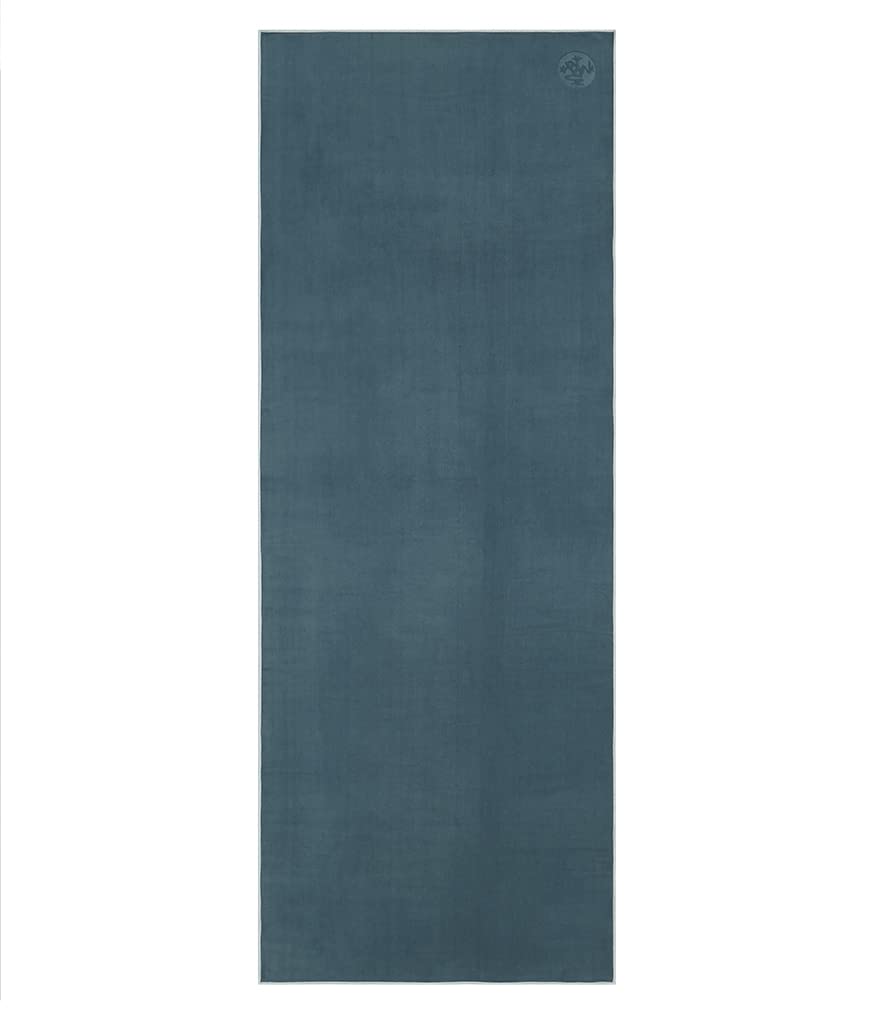 Manduka eQua Yoga Mat Towel - Quick Drying Microfiber, Non-Slip, Lightweight & Portable for Hot Yoga, Vinyasa, Power Yoga - 72 Inch (182cm) - Perfect for Gym, Studio & Travel Use