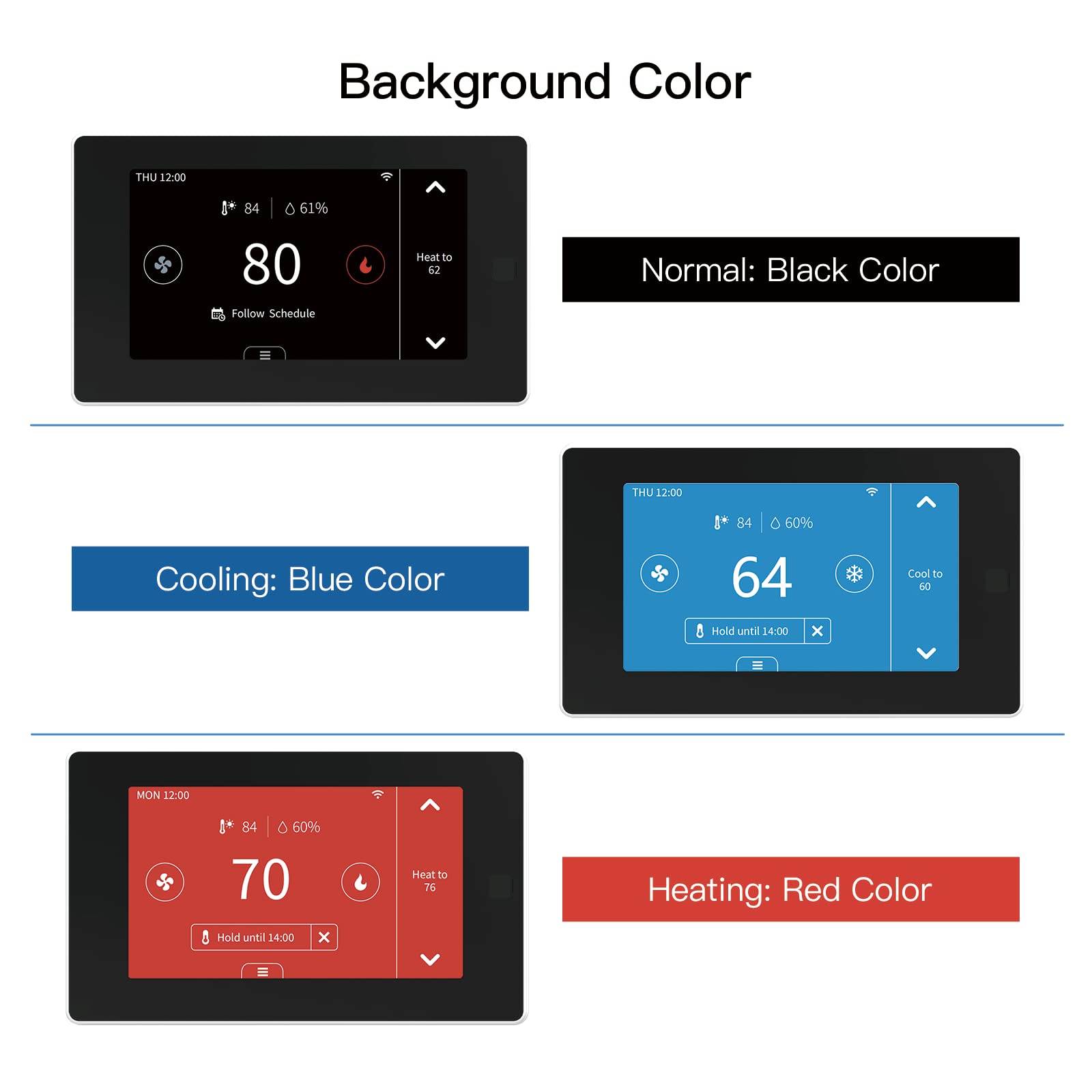 MoesGo Programmable WiFi Smart Thermostat for Home - No C-Wire Required, Works with Alexa & Google Assistant, 24VAC, Zone Remote Sensor, Tuya/Smart Life App Control | Perfect for Energy Saving & Smart Home Automation