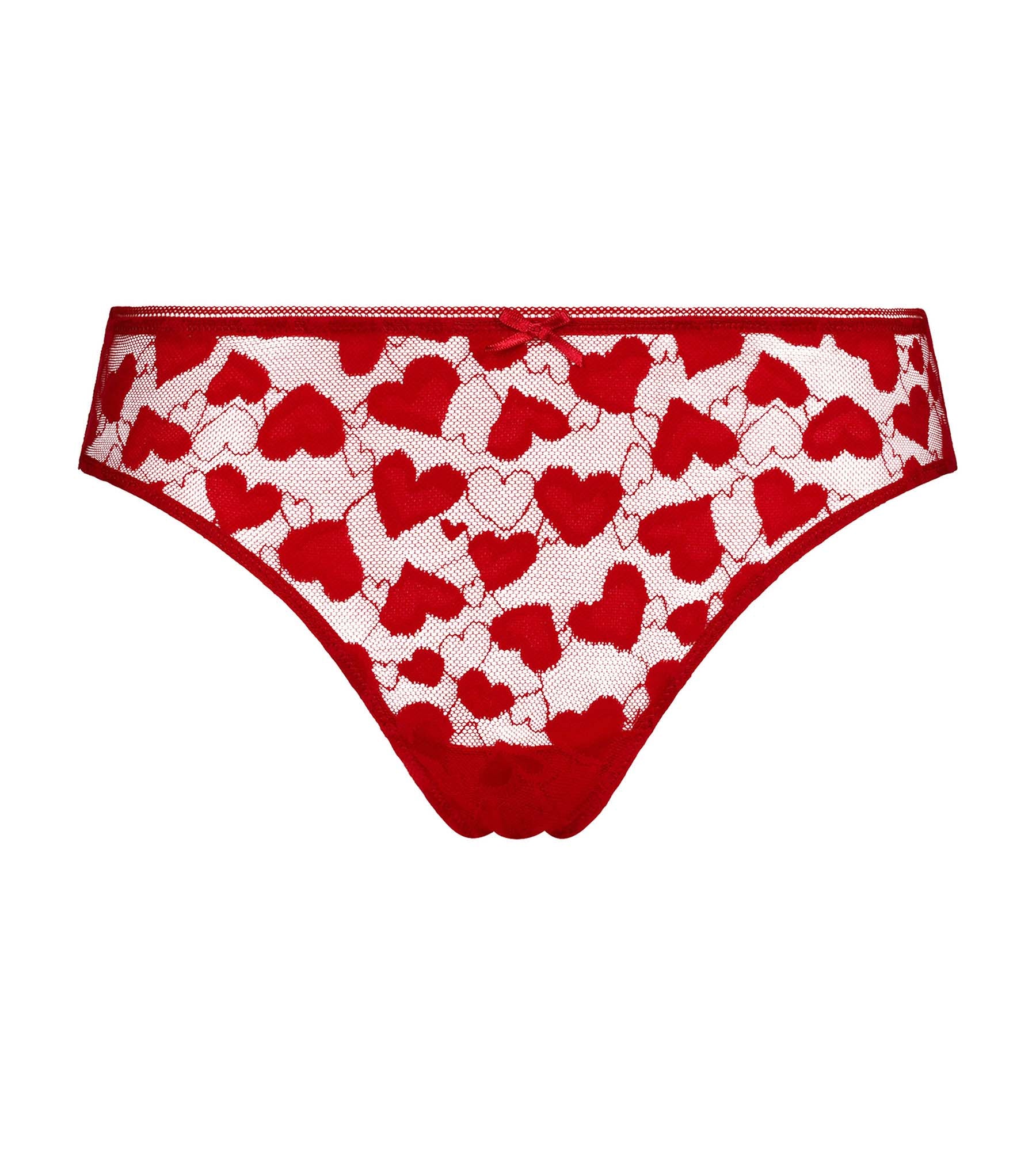 Dim Coeur Romantic Red Tulle Slip for Women - Elegant Lingerie for Special Occasions & Date Nights