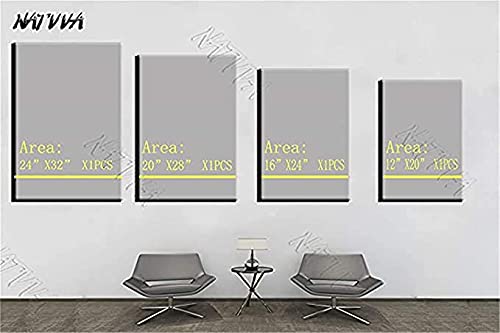Movie Poster Canvas Art Prints - Bathroom & Home Wall Decor Painting Picture for Living Room, Bedroom - No Frame - Perfect for Themed Rooms & Gift Giving