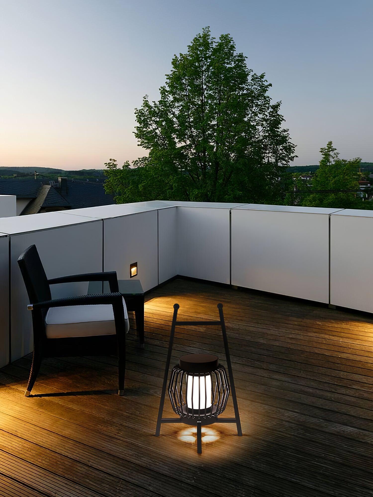 Grau Outdoor Table Lamp - Waterproof & Durable for Patio, Garden, Deck - Solar Powered LED Lighting for Outdoor Spaces