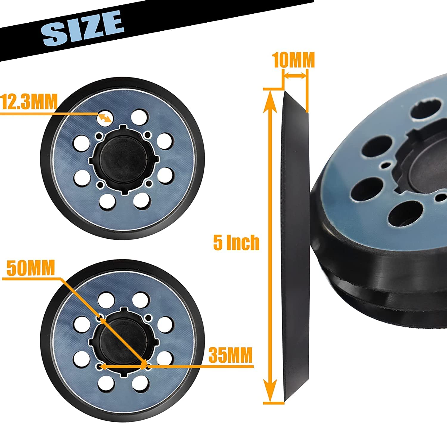 5-Inch Replacement Sanding Pads for DeWalt DWE64233 & N329079 - Compatible with DWE6423/6421 Series & DCW210B Random Orbital Sanders - Perfect for Woodworking, Furniture Refinishing & DIY Projects