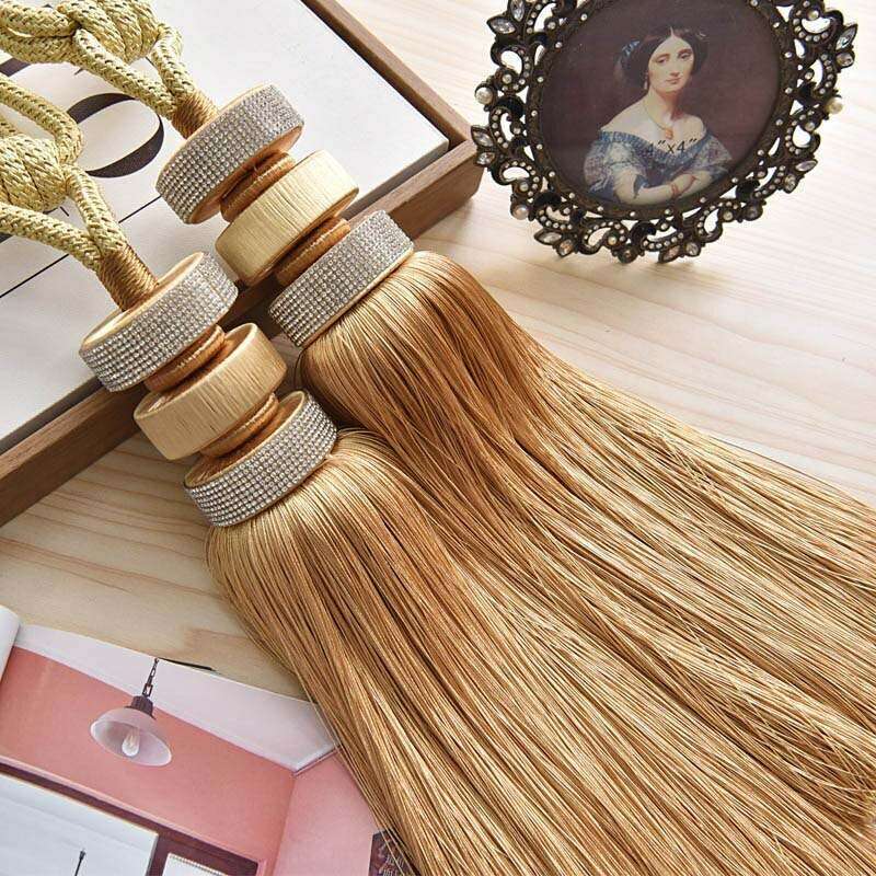 Kara Disc Brush Curtain Tieback Holder - Elegant Window Drapery Hook for Home Decor - Perfect for Living Room, Bedroom & Wedding Decorations