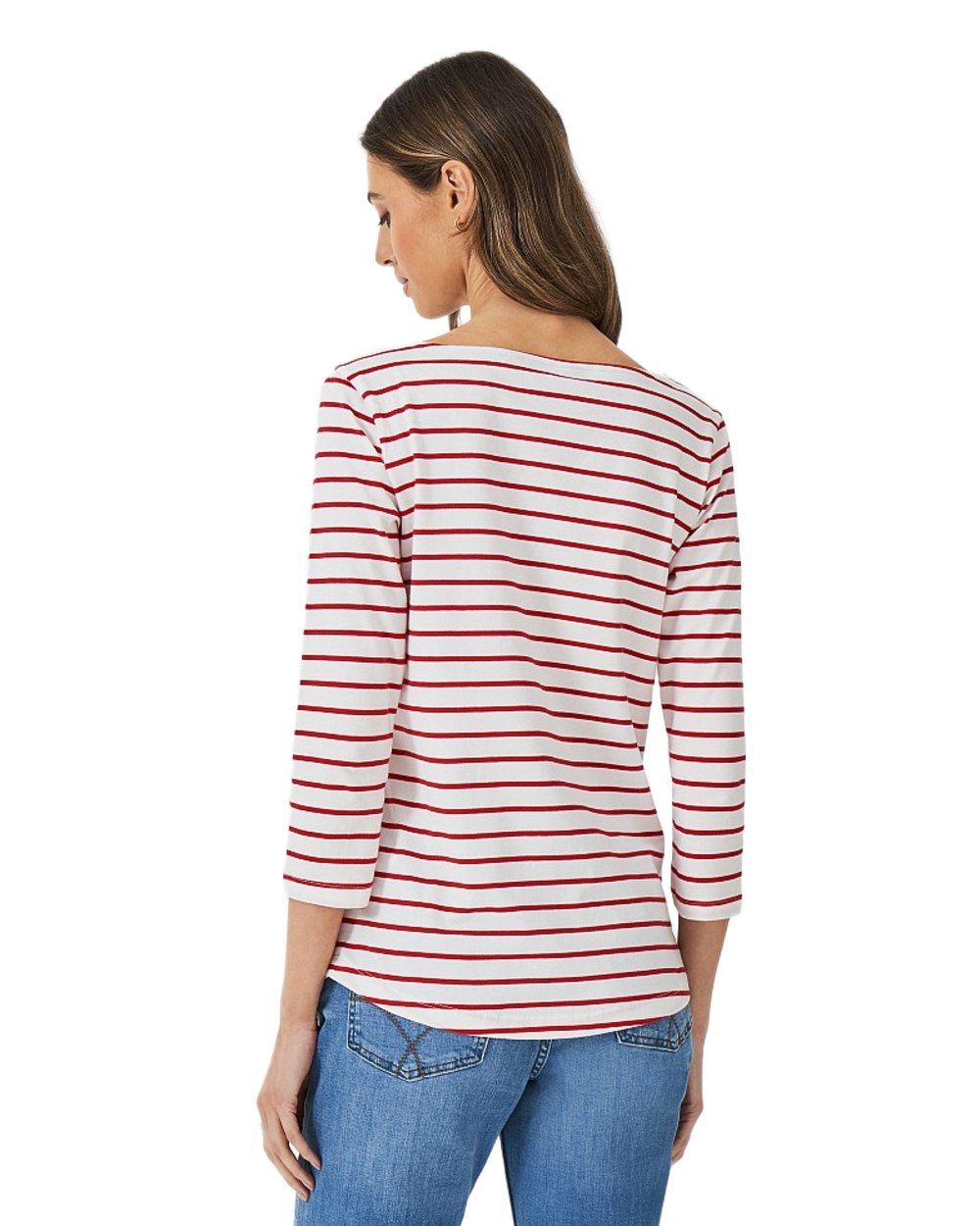Women's Essential Breton Top - Classic Striped Long Sleeve Shirt for Casual Wear, Work & Weekend Outfits | Crew Clothing