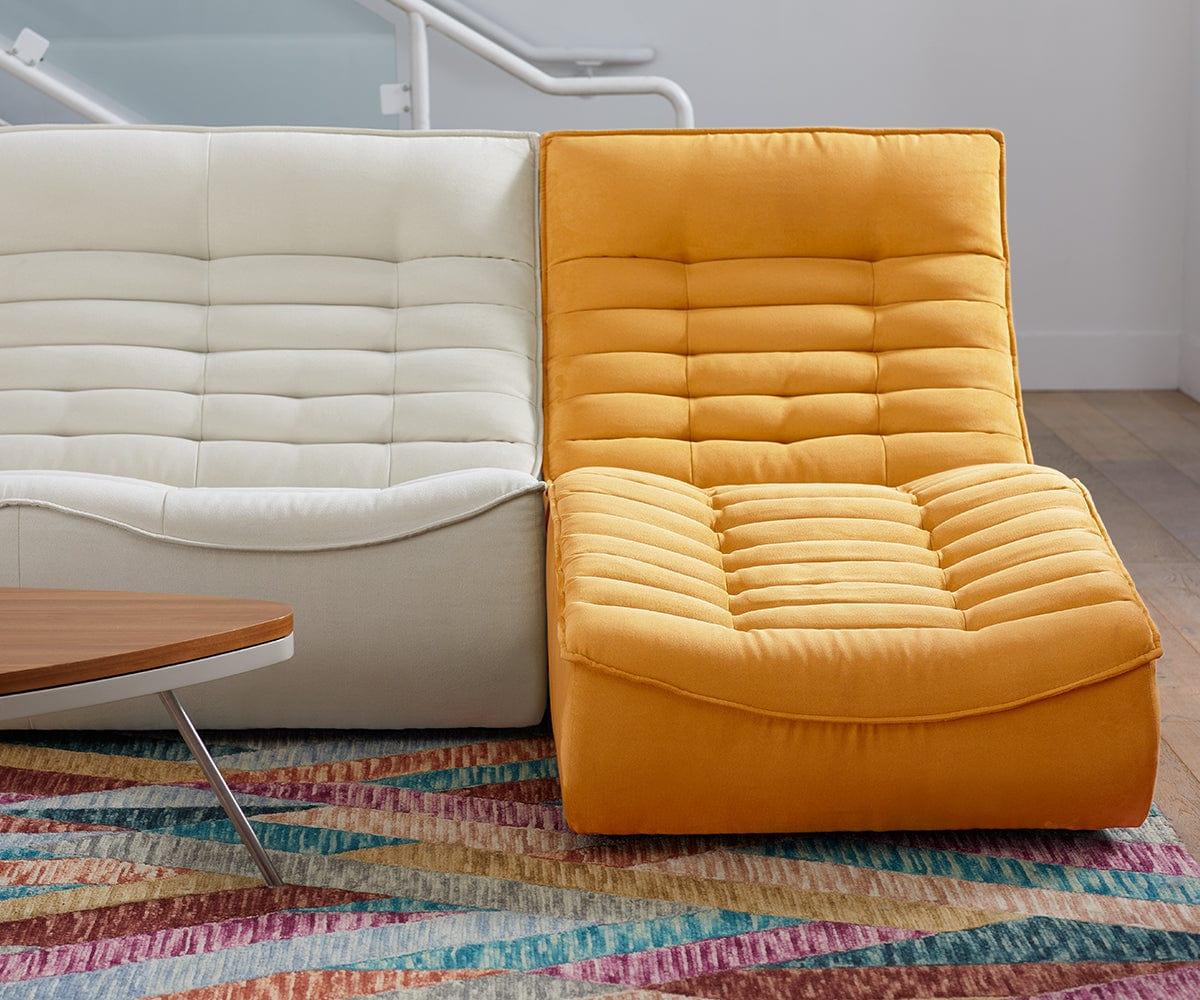 Modern Diego 2-Piece Modular Sectional Sofa with Reversible Chaise - Perfect for Living Room, Family Room & Small Spaces