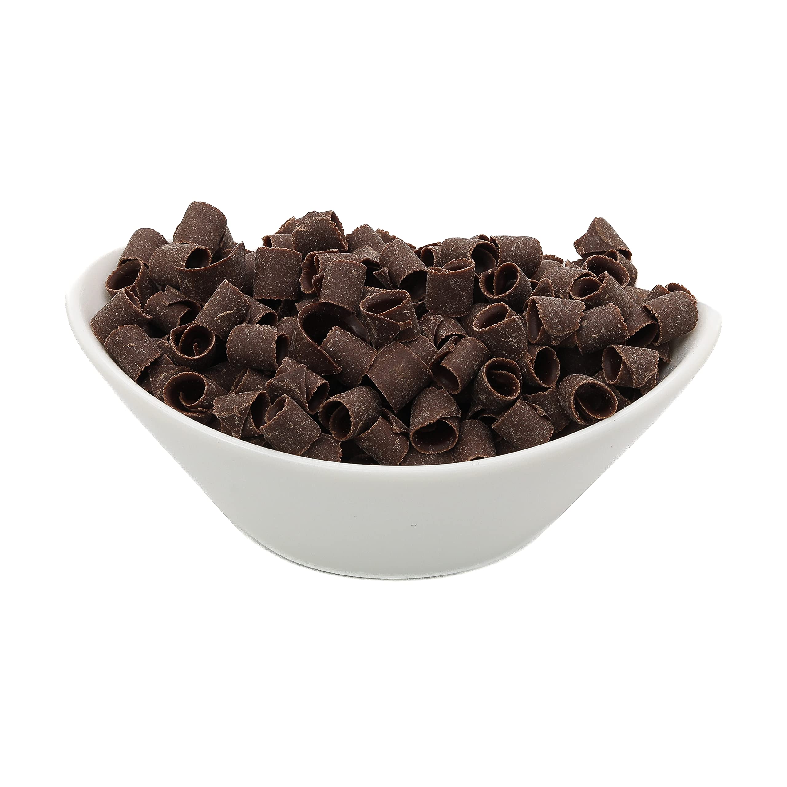 Premium Belgian Dark Chocolate Shavings - OliveNation 1 lb Bag for Dessert Topping, Baking, Cake Decor & Edible Garnish | Gourmet Chocolate Curls for Hot Cocoa, Ice Cream & Pastry Decoration