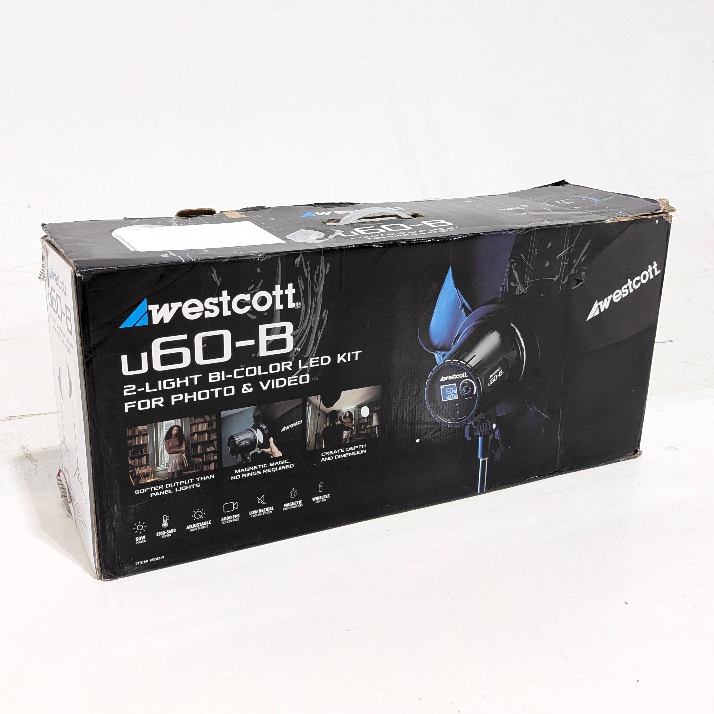 OPEN BOX FAIR - Westcott U60 B Bi-Color LED Monolight 2-Light Kit with 22