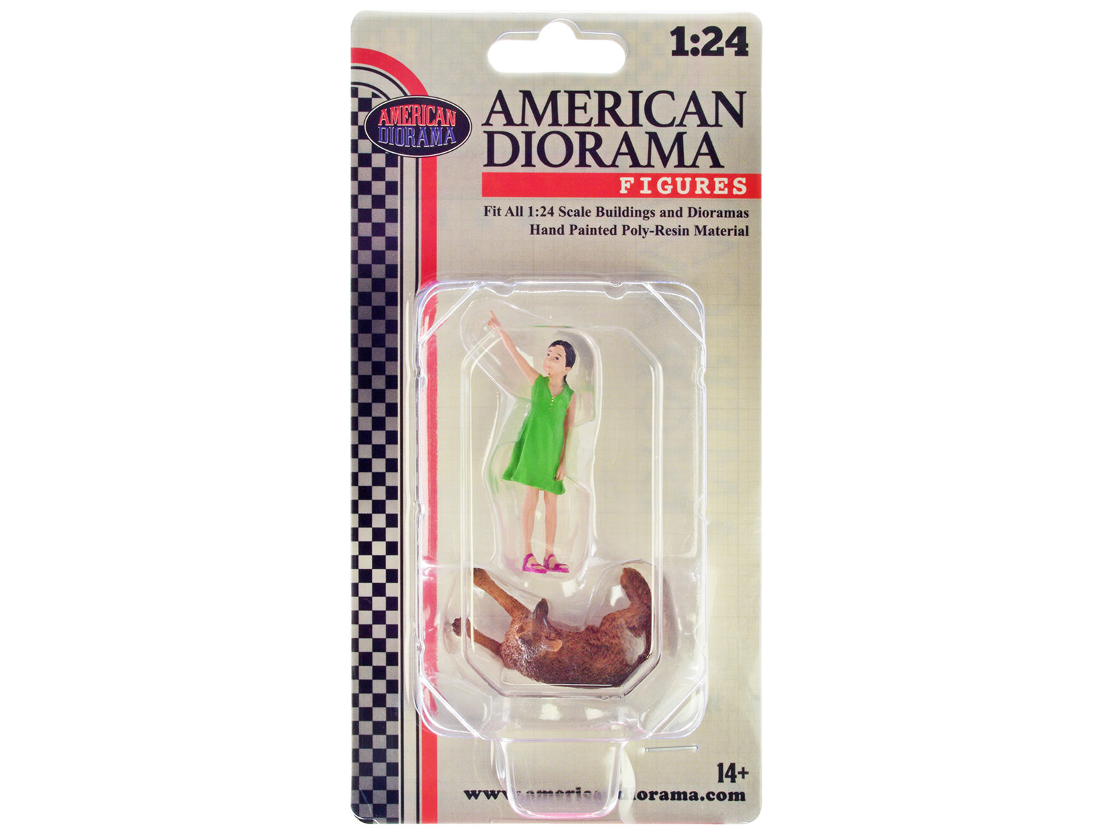 American Diorama Figure24 Series 1 Figure 703 - 2-Piece Set for 1/24 Scale Model Cars | Perfect for Diecast Collectors & Diorama Displays