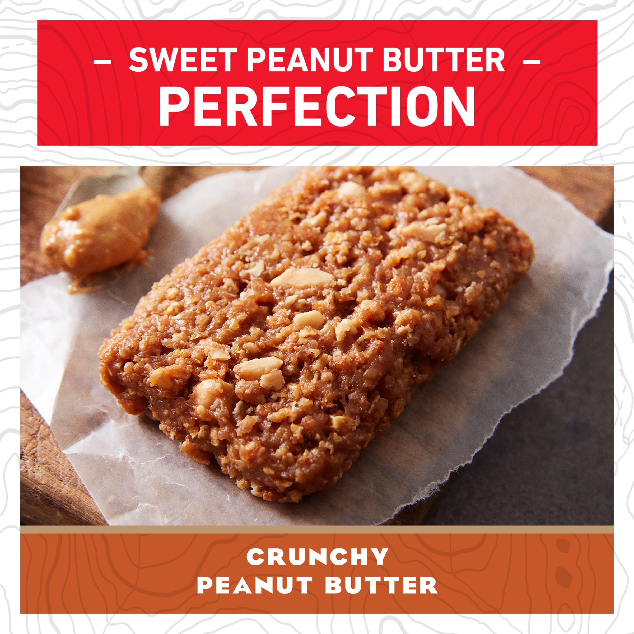 Clif Bar Crunchy Peanut Butter - Organic Oats Energy Bar with 11g Plant-Based Protein, Non-GMO - Perfect for Hiking, Camping & Post-Workout Snacks (2.4 oz)