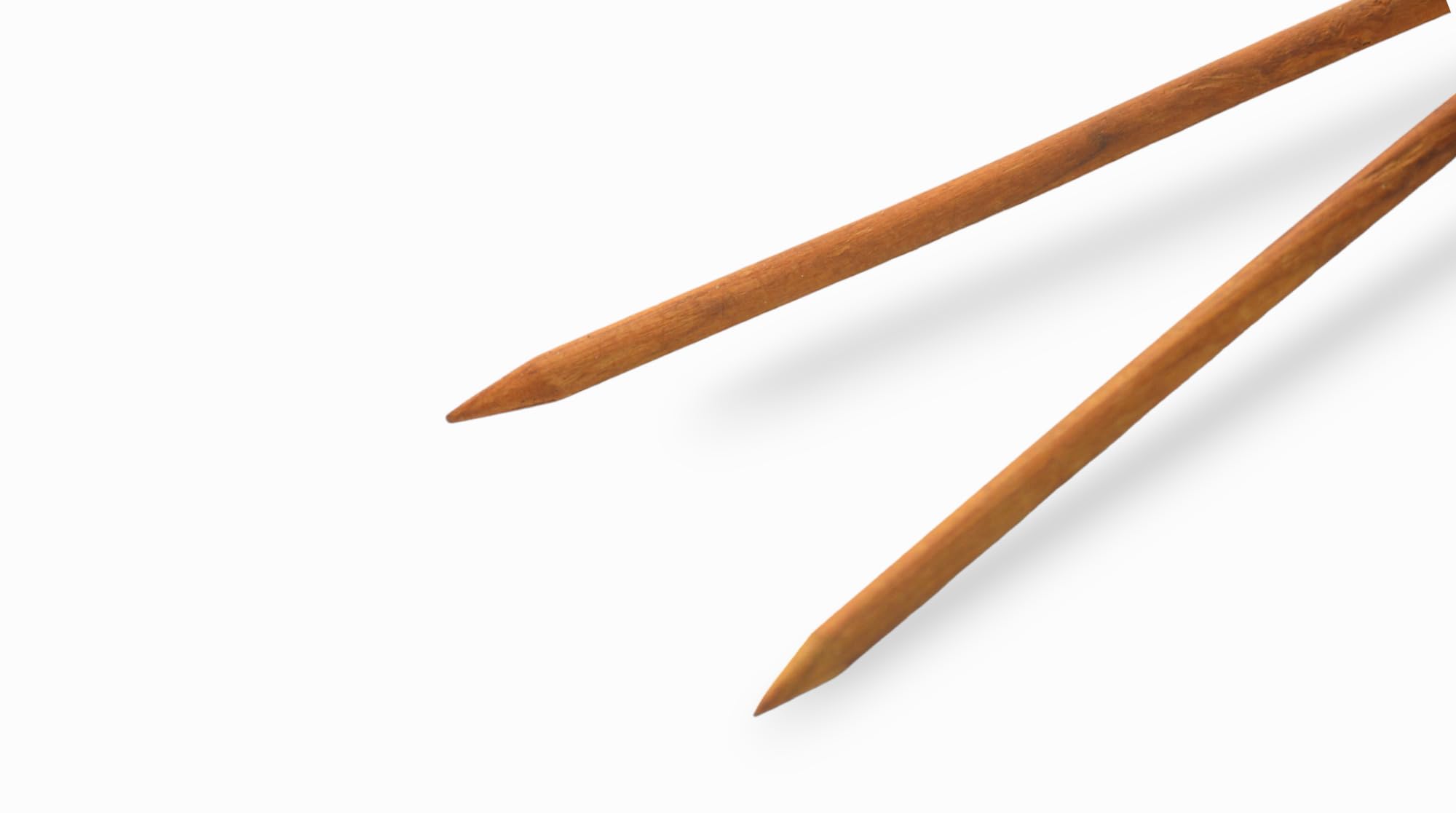 2 Pack Wooden Paniyaram Stick Turner - Traditional Aappam & Kuzhi Paniyaram Maker Tool for South Indian Breakfast Cooking - Perfect for Non-Stick Pans & Healthy Home Cooking