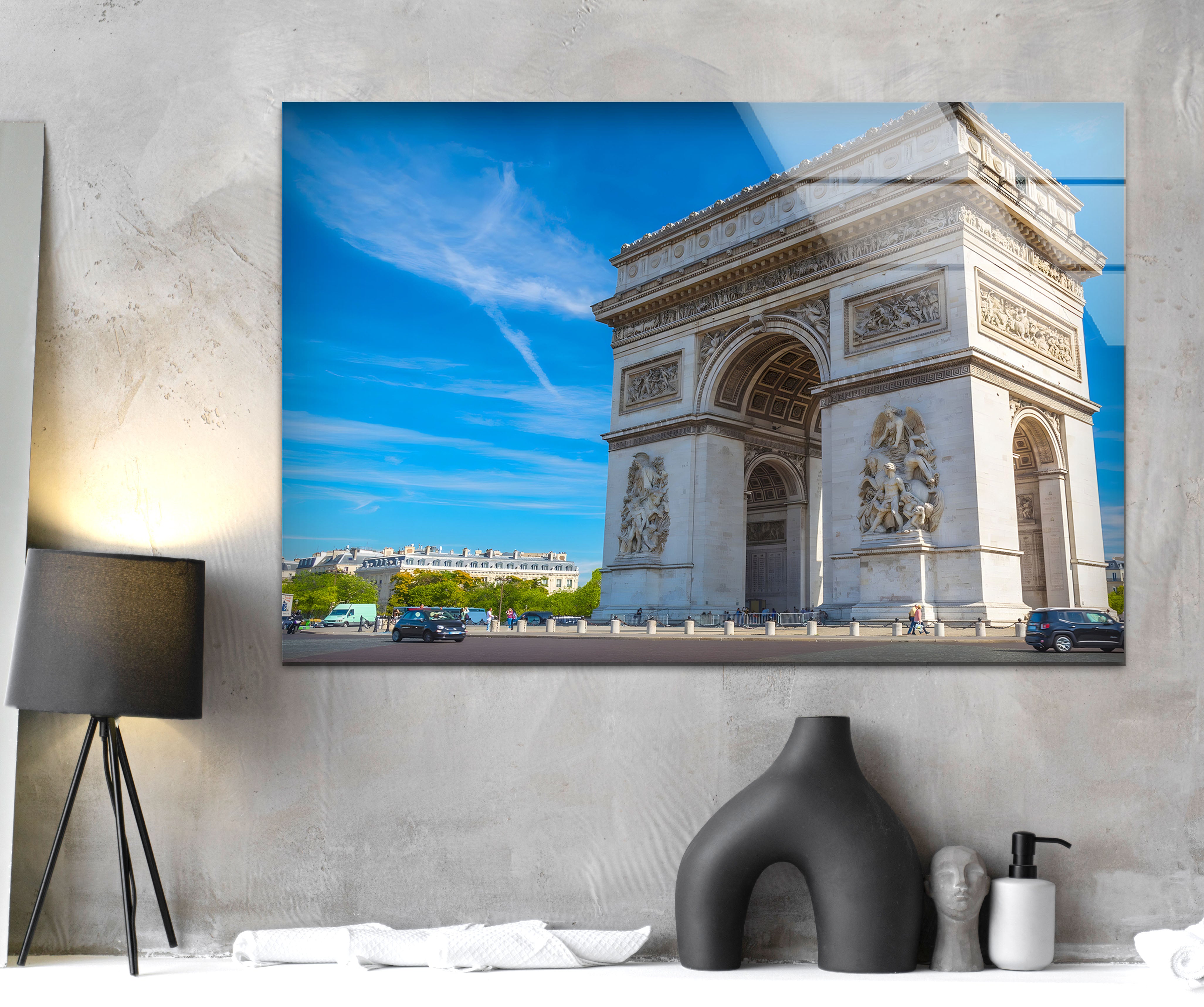 Arc de Triomphe Paris Replica - Classic French Landmark Sculpture for Home Decor, Office Display & Gift Giving