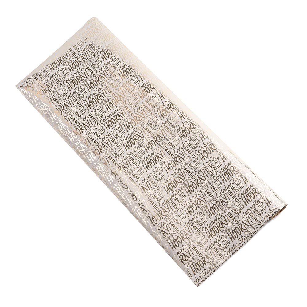 Hip Hip Hooray Gift Wrapping Paper Roll - Premium 30