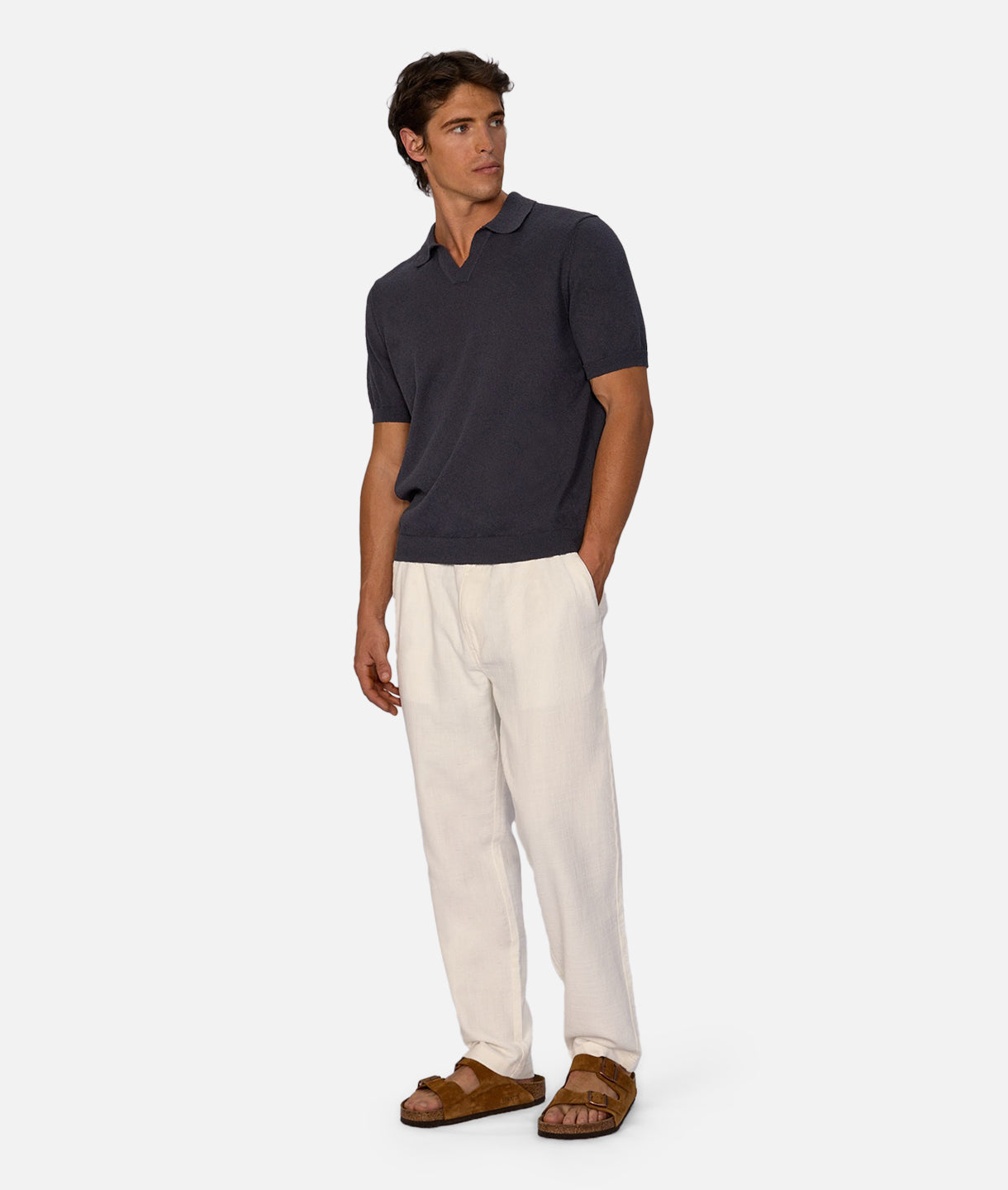 The Mallorca Pant Ivory - Women's High Waisted Linen Pants for Summer, Beach & Casual Wear | Comfortable & Stylish Vacation Outfit