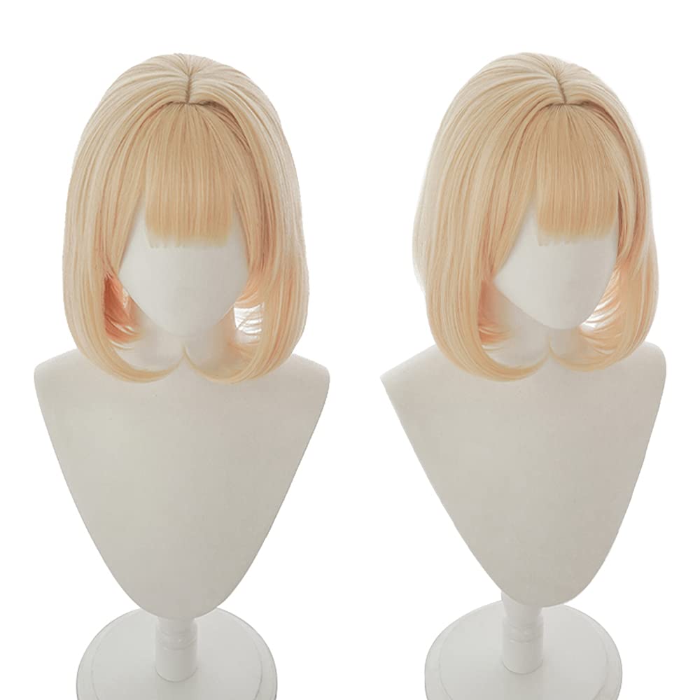 Watson Amelia Cosplay Wig - Anime Character Wig for VTuber Costume & Halloween Cosplay - Perfect for Conventions, Themed Parties & Cosplay Events