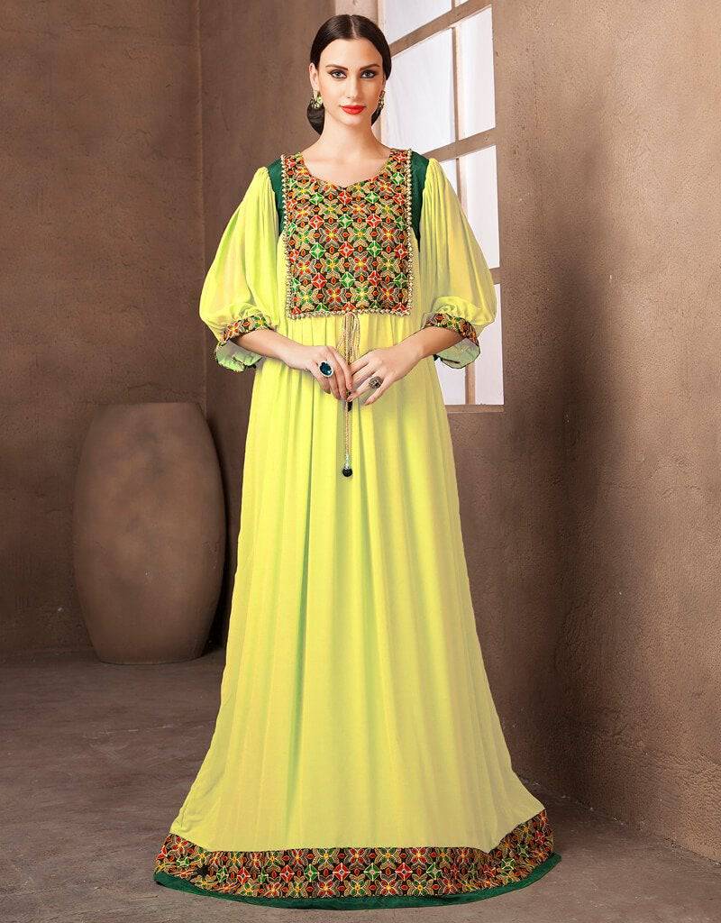 Elegant A-Line Kaftan Dress for Women - Flowy Summer Beach Cover Up, Boho Chic Maxi Dress for Vacation, Pool Party & Resort Wear