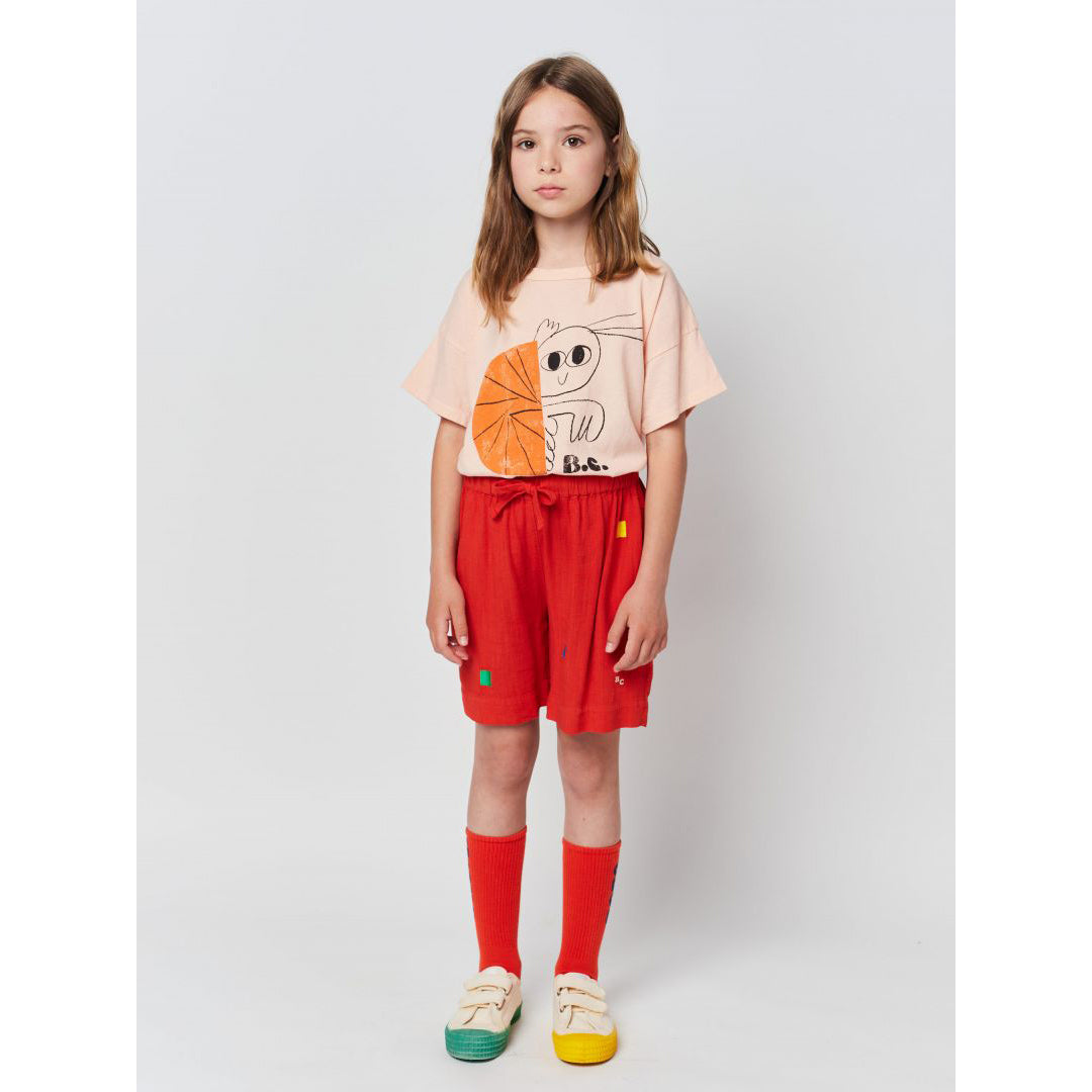 Bobo Choses Geometric Print Woven Bermuda Shorts for Women - Stylish Summer Casual Wear for Beach, Vacation & Everyday Outfits