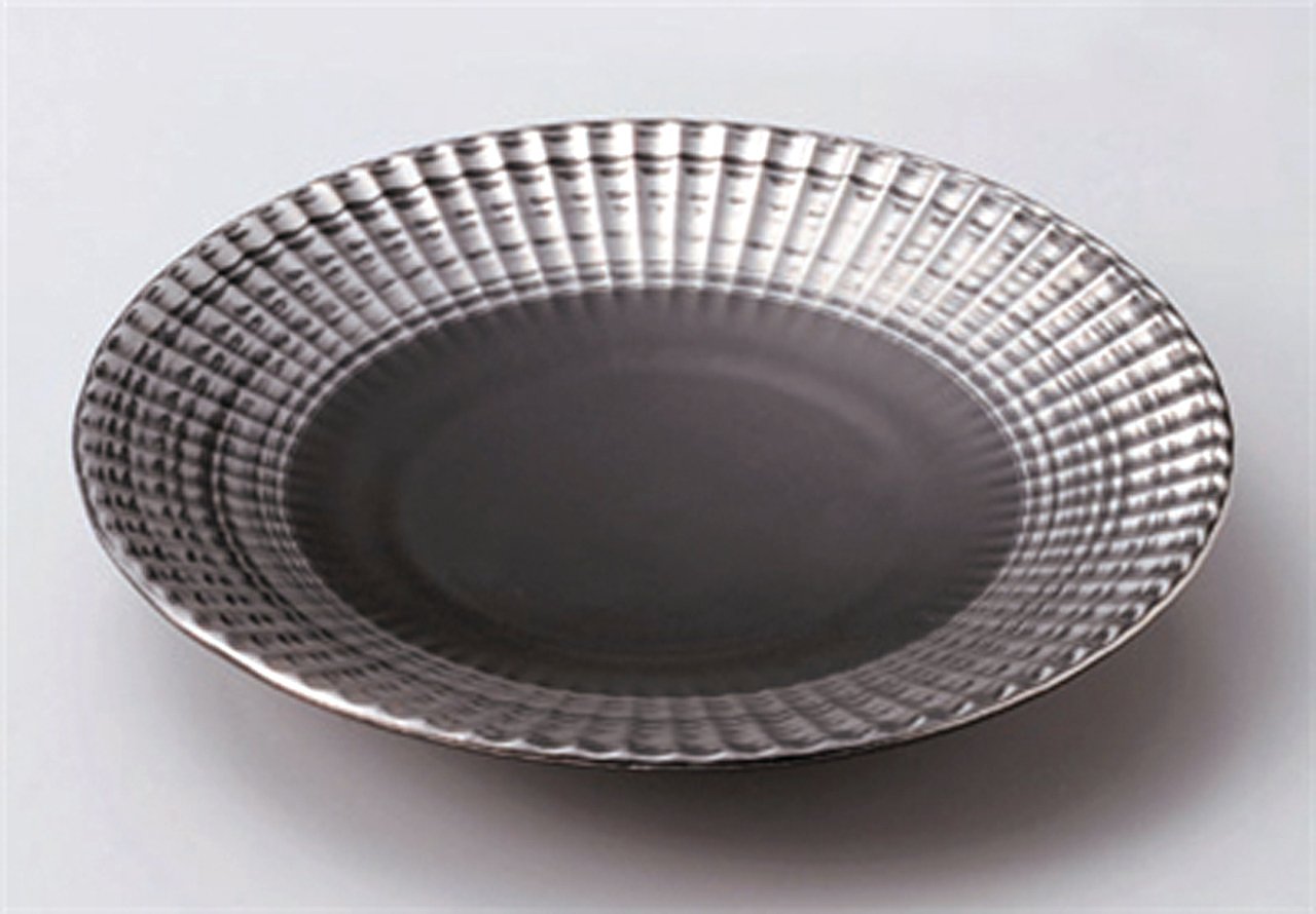 Premium MAT-BLACK Jiki Japanese Traditional Porcelain Set - 5 Small Round Plates Handcrafted in Japan | Elegant Tableware for Sushi, Desserts & Appetizers