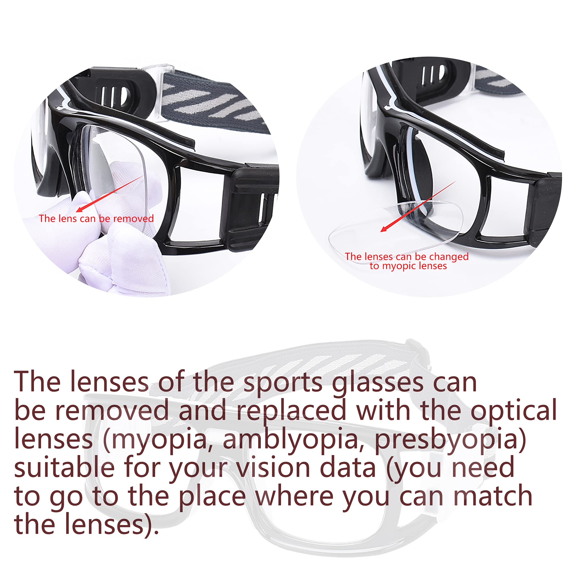 Best Anti-Fog Sports Goggles for Basketball & Football - Safety Eyewear for Men & Women - Impact Resistant Protective Glasses for Outdoor Sports & Training