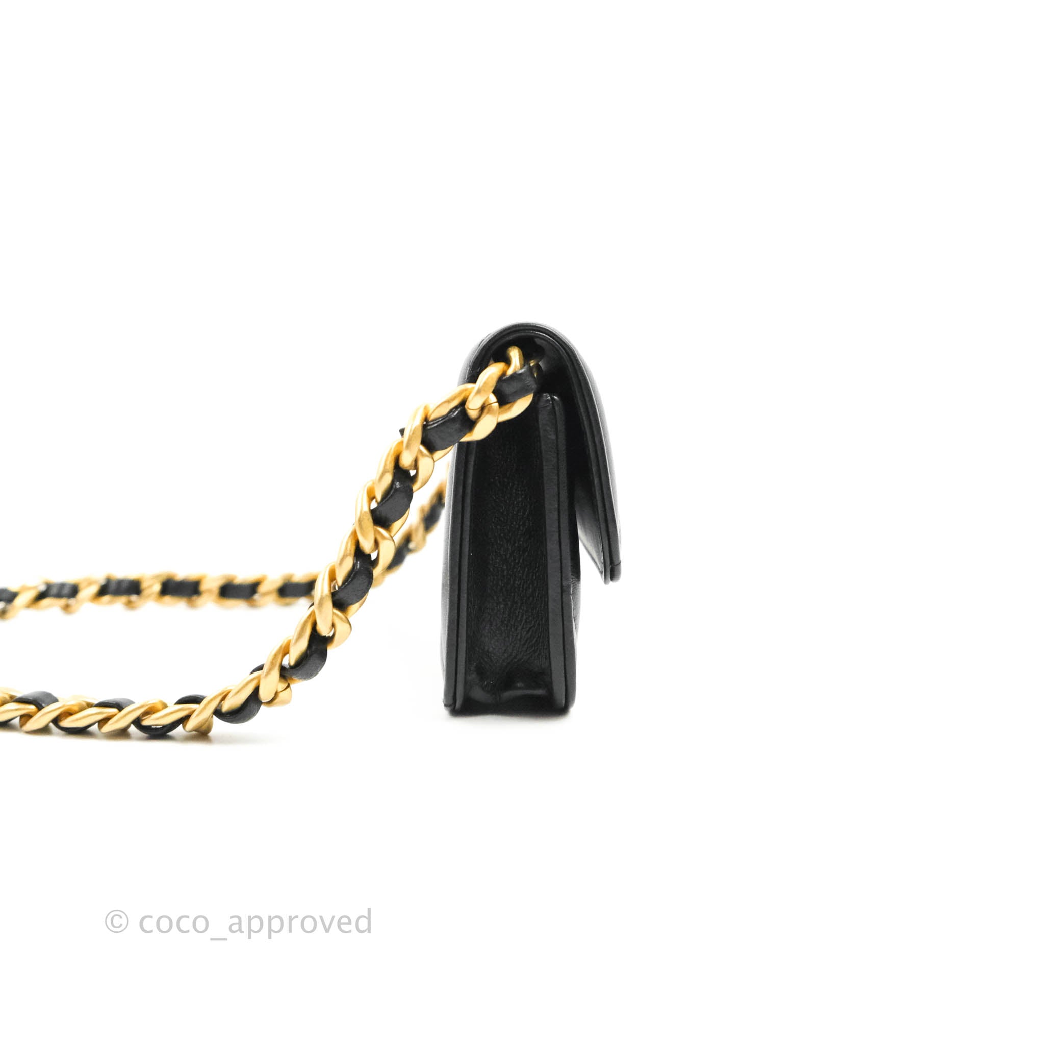 Chanel 19 Mini Clutch with Chain - Black Lambskin Leather Crossbody Bag with Mixed Hardware for Women | Perfect for Evening Parties, Date Nights & Special Occasions