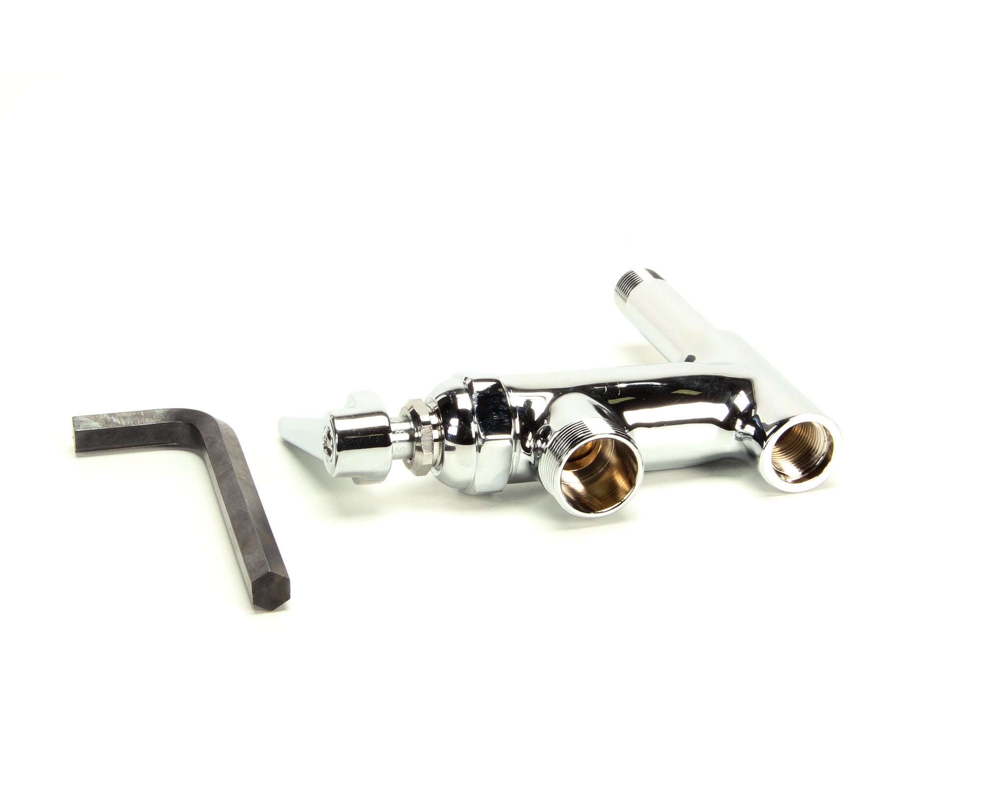 T&S Brass Add-On Faucet with Lever Handle - No Nozzle Included | Commercial Sink & Bar Faucet for Restaurants & Kitchens
