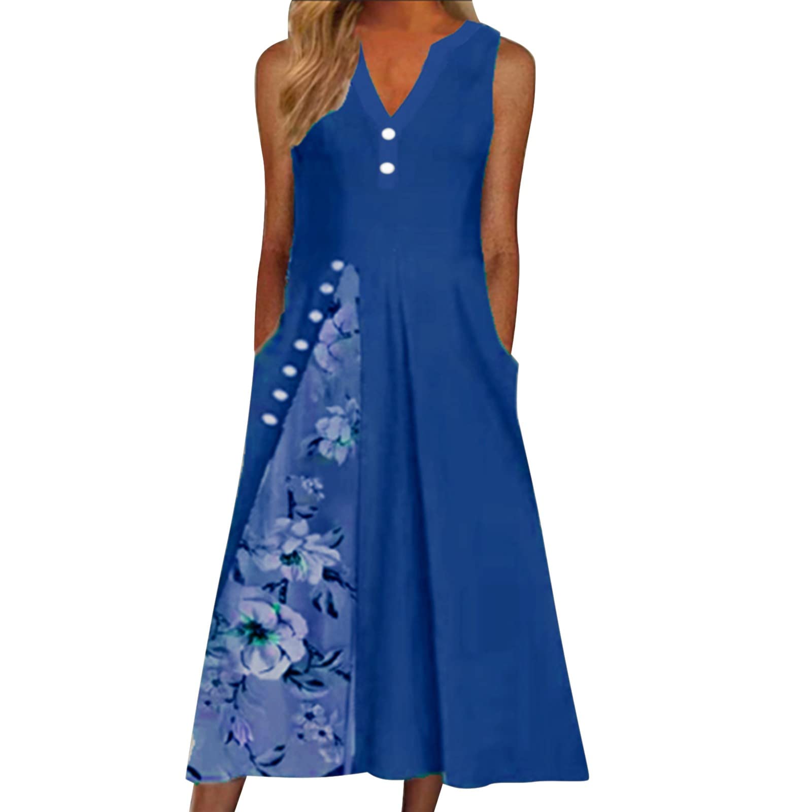Women's Boho Cold Shoulder T-Shirt Midi Dress with Sleeves - Flowy Spring & Summer Dress 2022 | Perfect for Beach Vacations, Date Nights & Casual Outings