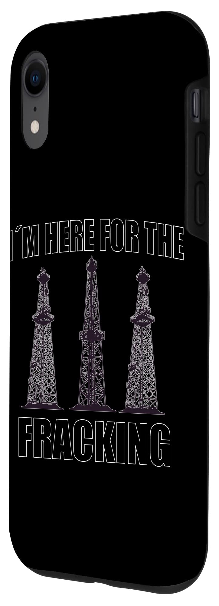 iPhone XR Case for Oil Rig Workers - Durable Pumpjack Oil Well Design - Perfect for Rough Work Environments & Outdoor Use