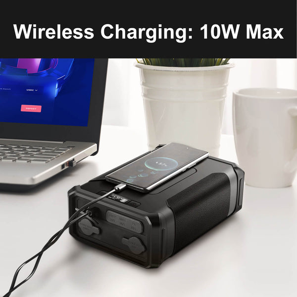 Portable Power Station 96000mAh 307.2Wh Solar Generator - Outdoor Camping, RV Trips, Emergency Backup Power Supply for Home & Travel