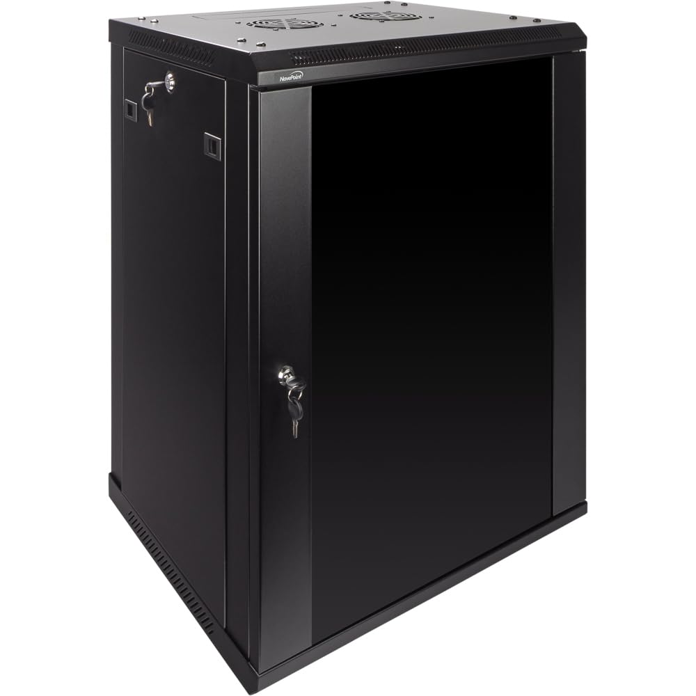 NavePoint 15U Wall Mount Server Rack Cabinet - 17.7