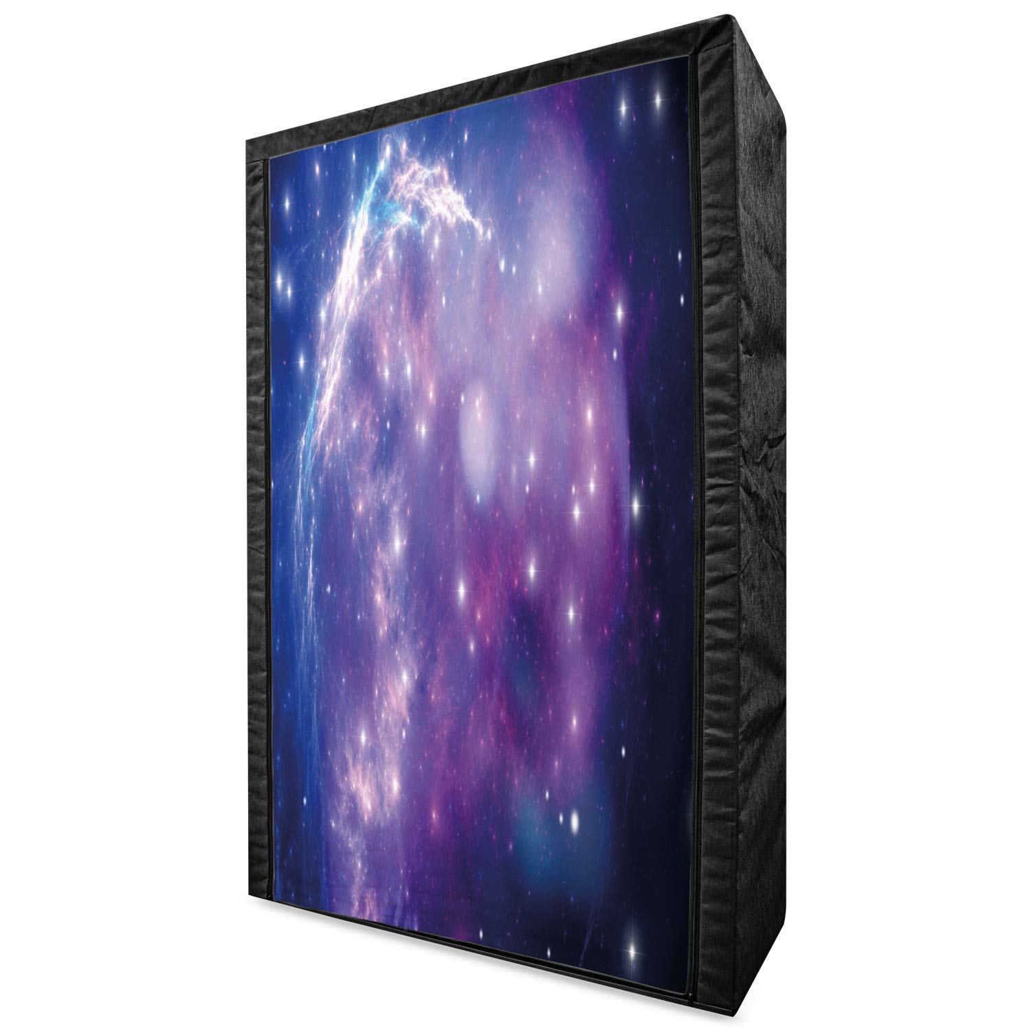 Ambesonne Constellation Fabric Wardrobe - Purple Nebula Space Design, 42.5