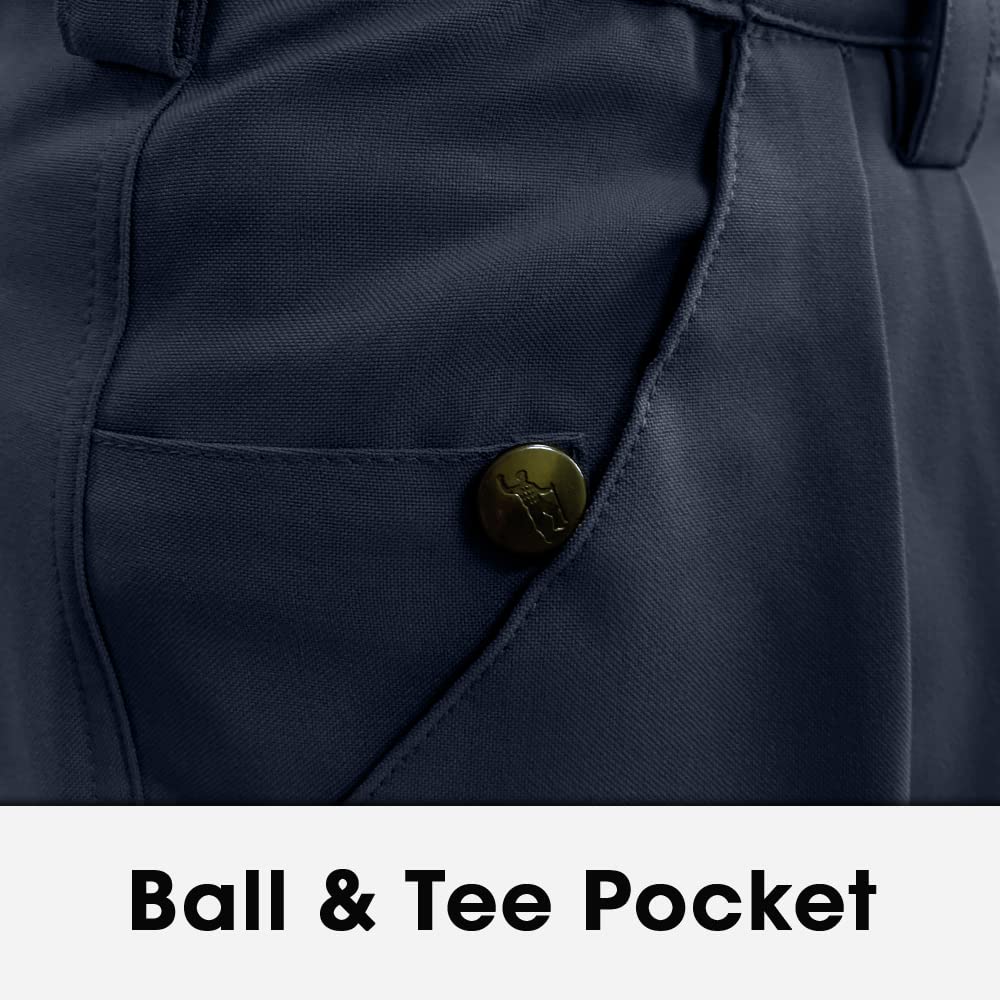 Premium Navy Blue Microfiber Golf Pants for Men - Stretchable & Breathable Plus Fours - Perfect for Golfing, Casual Wear & Outdoor Activities