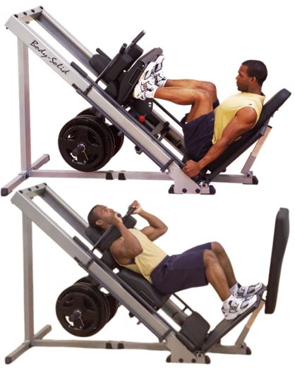 Body Solid Leg Press & Hack Squat Combo Machine - Professional Gym Equipment for Leg Workouts - Perfect for Home & Commercial Use
