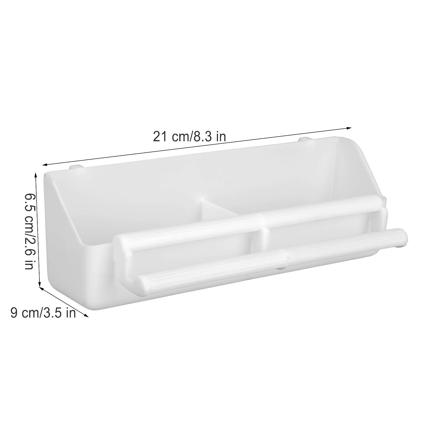 4pcs Thickened Bird Feeders & Water Bowls - Hanging Food Box for Parrots, Pigeons & Pet Birds - Durable Cage Feeding Tools for Outdoor & Indoor Use