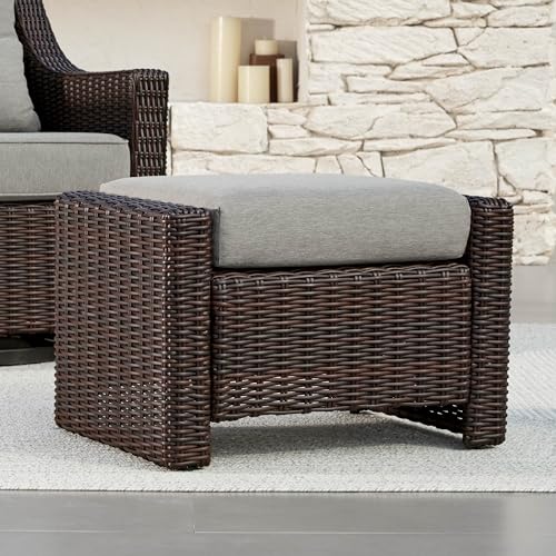 Brownish Grey Cushions With Chestnut Wicker