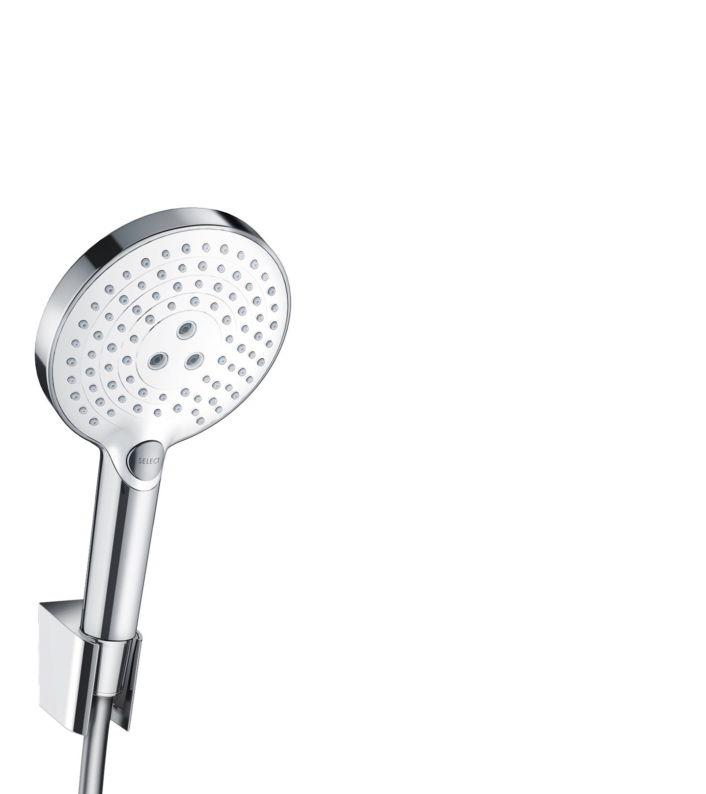 Hansgrohe Raindance Select S 120 3-Jet Shower Holder Set with 160 cm Shower Hose - Premium Bathroom Fixture for Modern Home & Spa Experience