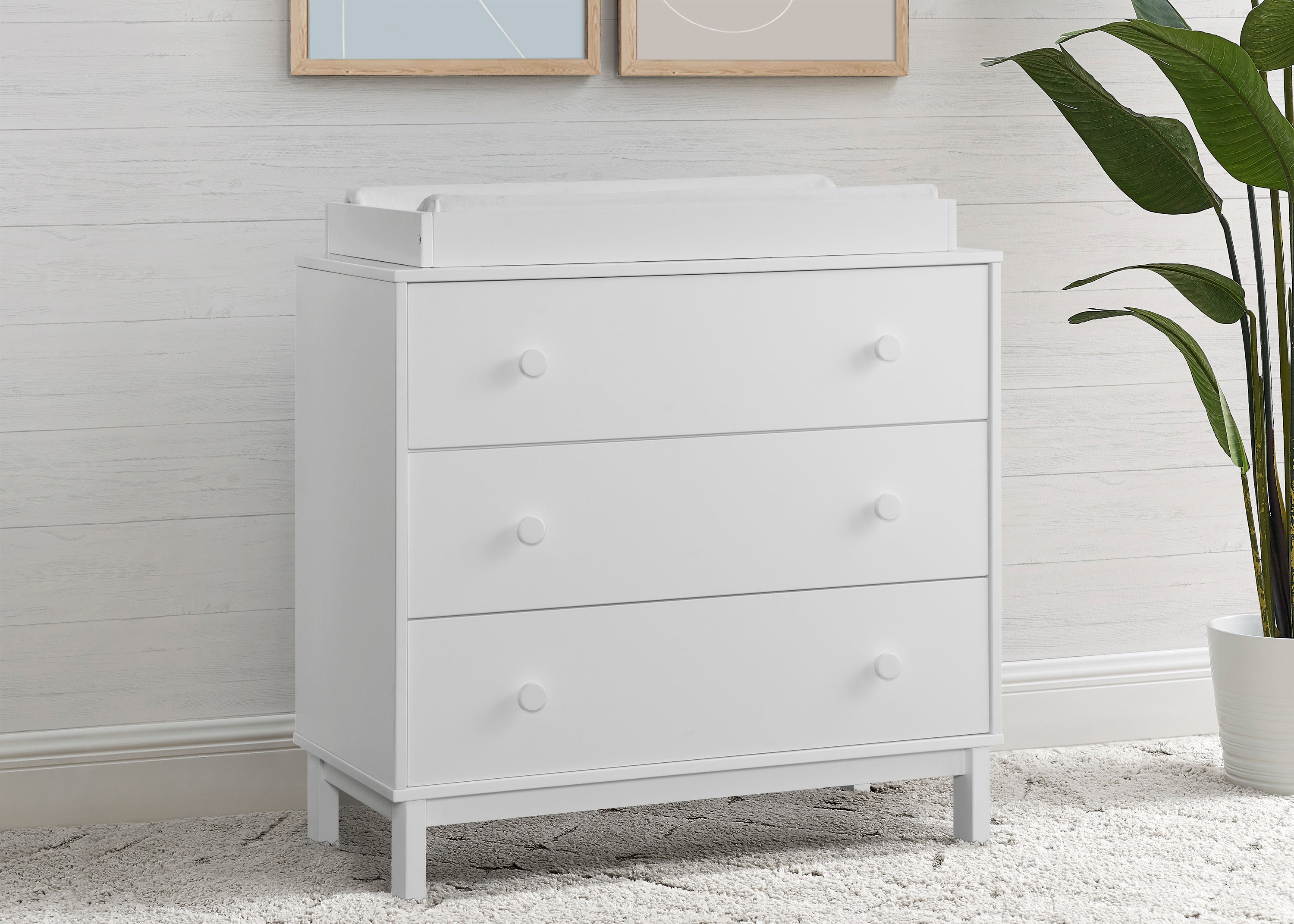 BabyGap Legacy 3-Drawer Dresser with Secure Interlocking Drawers - Nursery Storage Solution for Baby Clothes, Blankets & Essentials