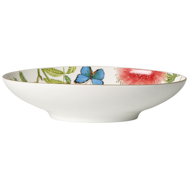 Amazonia Oval Vegetable Serving Bowl - Premium Ceramic Salad Bowl for Kitchen & Dining - Perfect for Salads, Fruits, Side Dishes & Party Serving