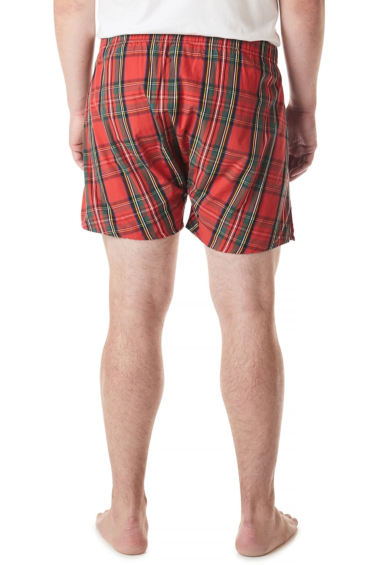Barefoot Boxer Royal Stewart Tartan - Comfortable and Stylish Men's Boxer Briefs for Everyday Wear, Sleep, and Lounge