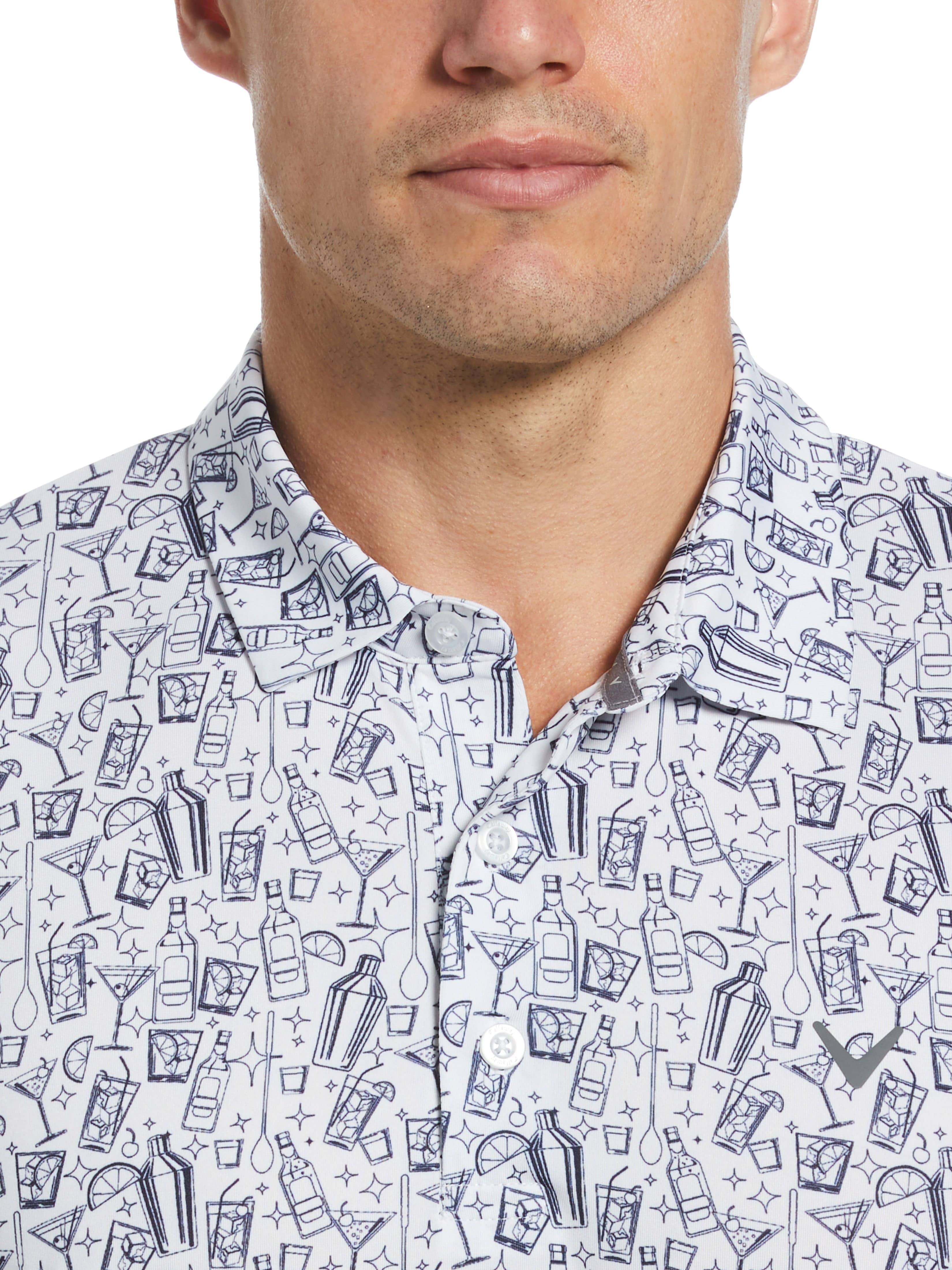 Men's Slim Fit Cocktail Polo Shirt - Breathable & Stylish for Casual Outings, Parties & Office Wear